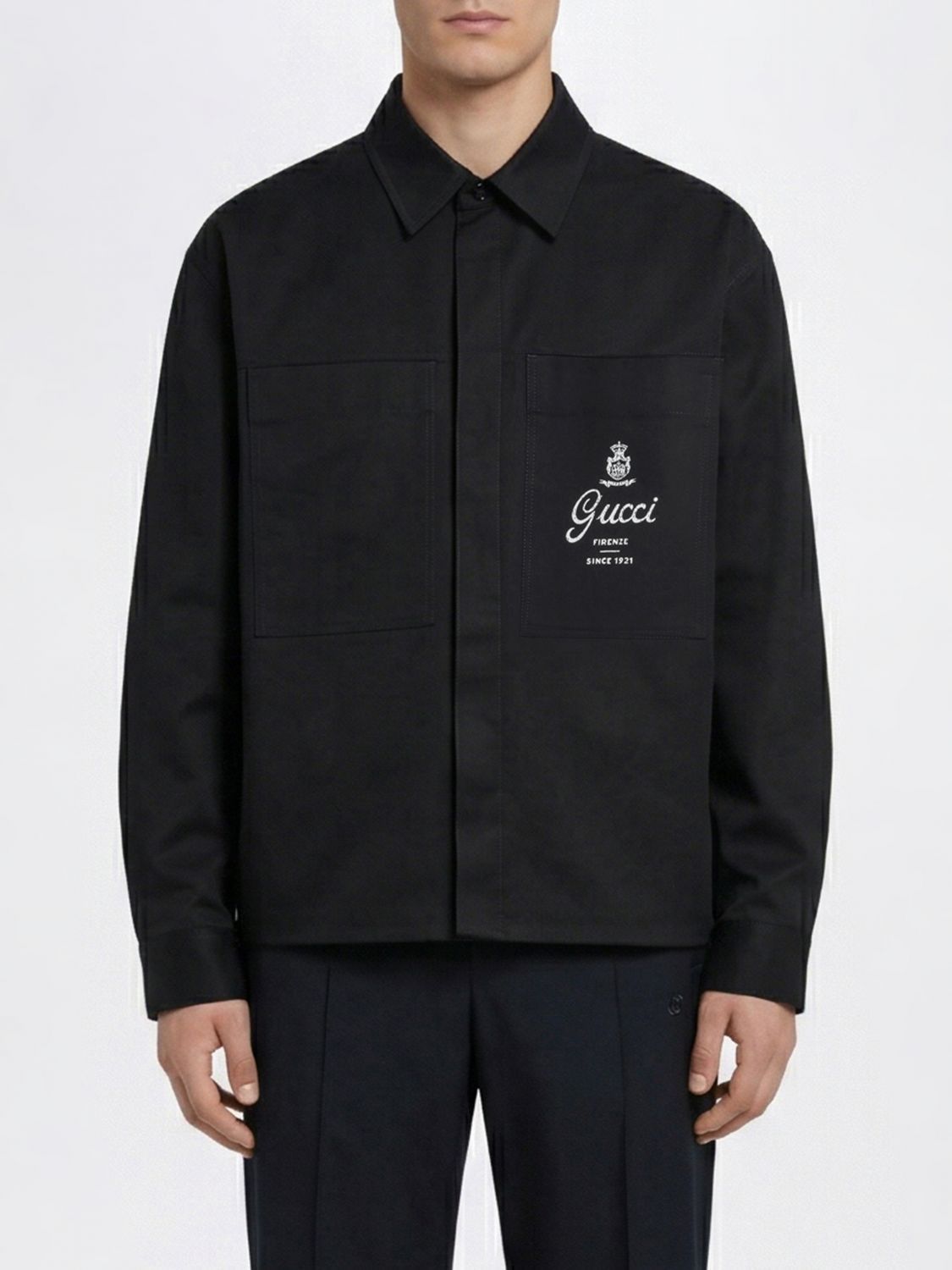 Gucci Gucci Shirt Men Ink Size US S / EU 44-46 / 1 - 1 Thumbnail