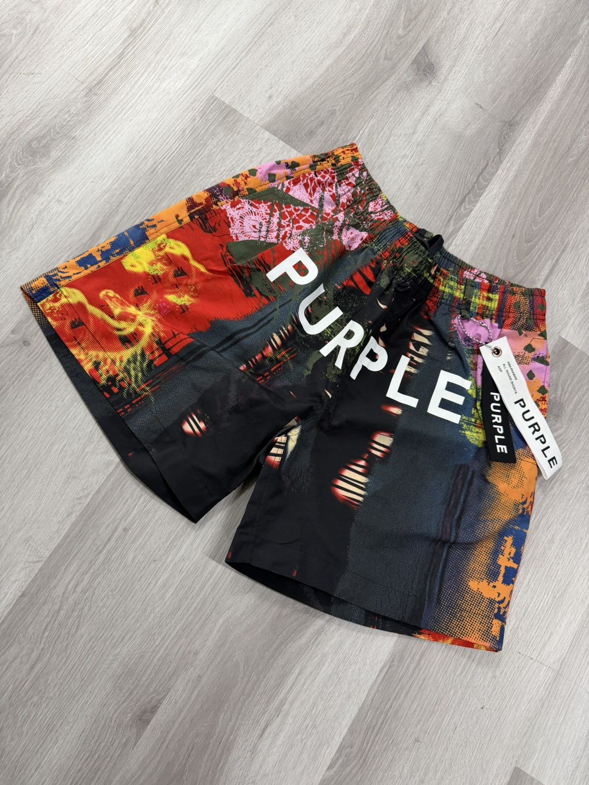 Purple Brand Purple Brand All Round Shorts AOP Multi Size US 32 / EU 48 - 1 Thumbnail