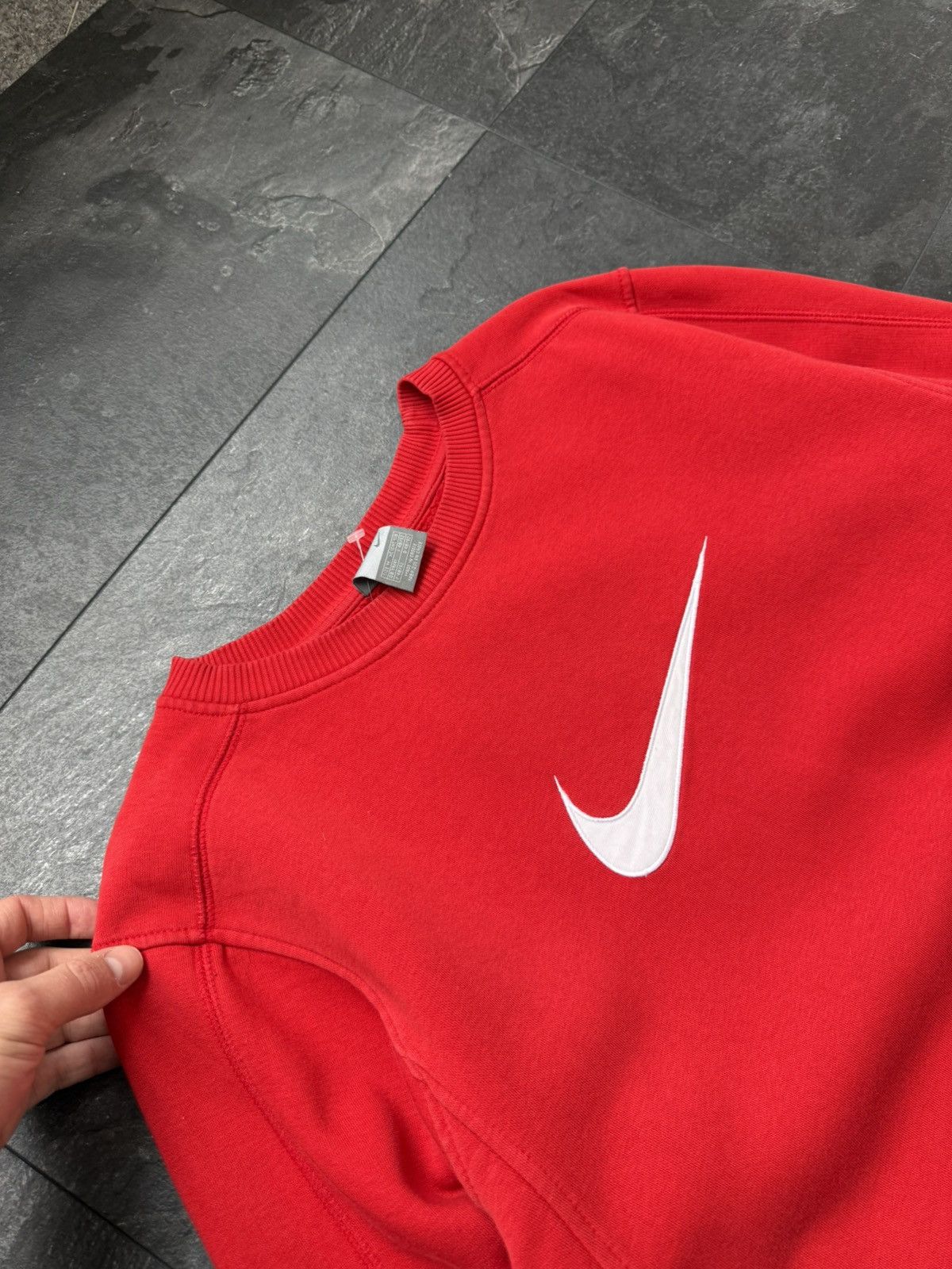 Nike × Streetwear × Vintage Nike vintage big logo sweatshirt swoosh 90s Size US M / EU 48-50 / 2 - 2 Thumbnail