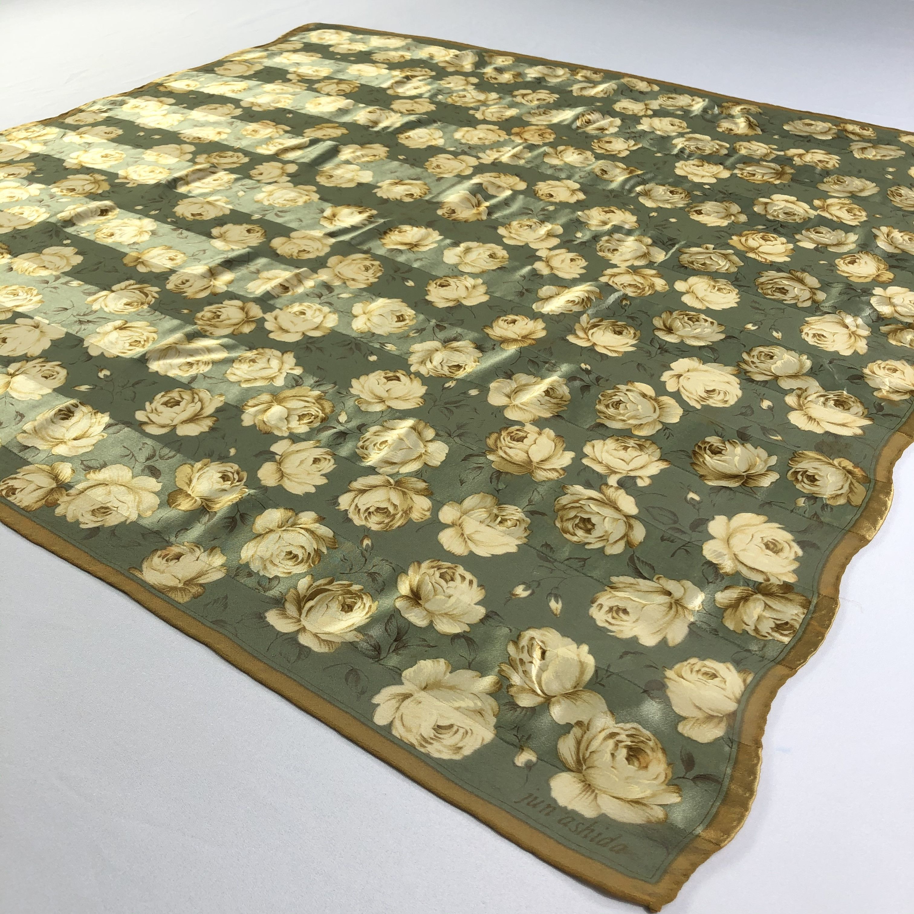 Vintage Vintage Jun Ashida Silk Scarf Size ONE SIZE - 3 Thumbnail