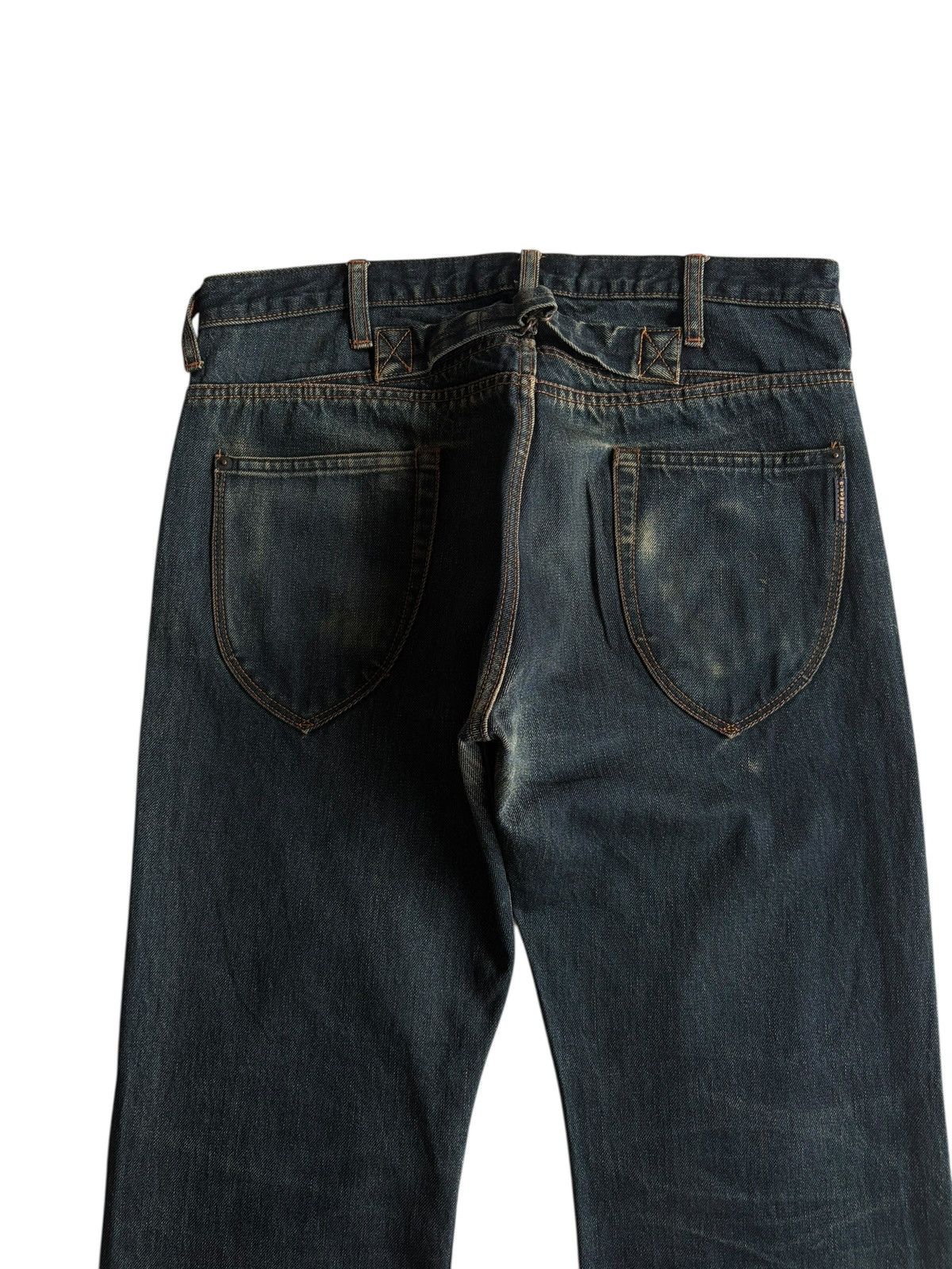 R.Newbold R.NEWBOLD SELVEDGE BUCKLE BACK JAPANESE DISTRESSED DENIM Size US 32 / EU 48 - 9 Thumbnail