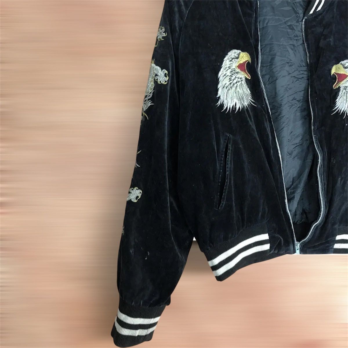 Other Vintage Sukajan Souvenir Jacket with Velvet Outer Size US L / EU 52-54 / 3 - 6 Thumbnail
