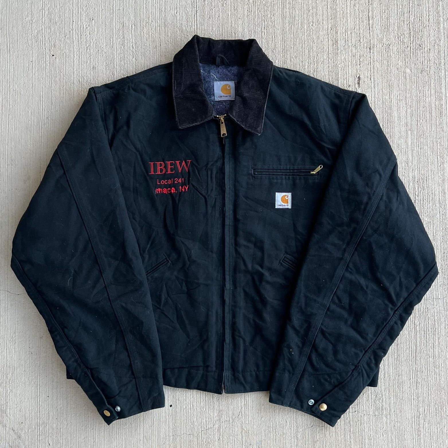 Carhartt × Vintage 90s Carhartt JB105 black detroit jacket sz XL