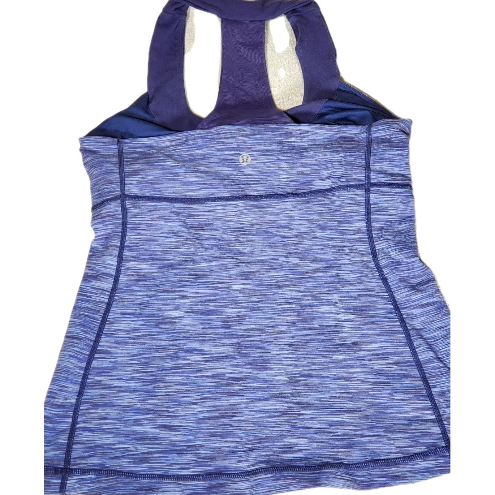 Lululemon VINTAGE Lululemon Athletica Built-in Bra Blue Racerback Scoop Neck Tank Top Womens 8 Size M / US 6-8 / IT 42-44 - 4 Thumbnail