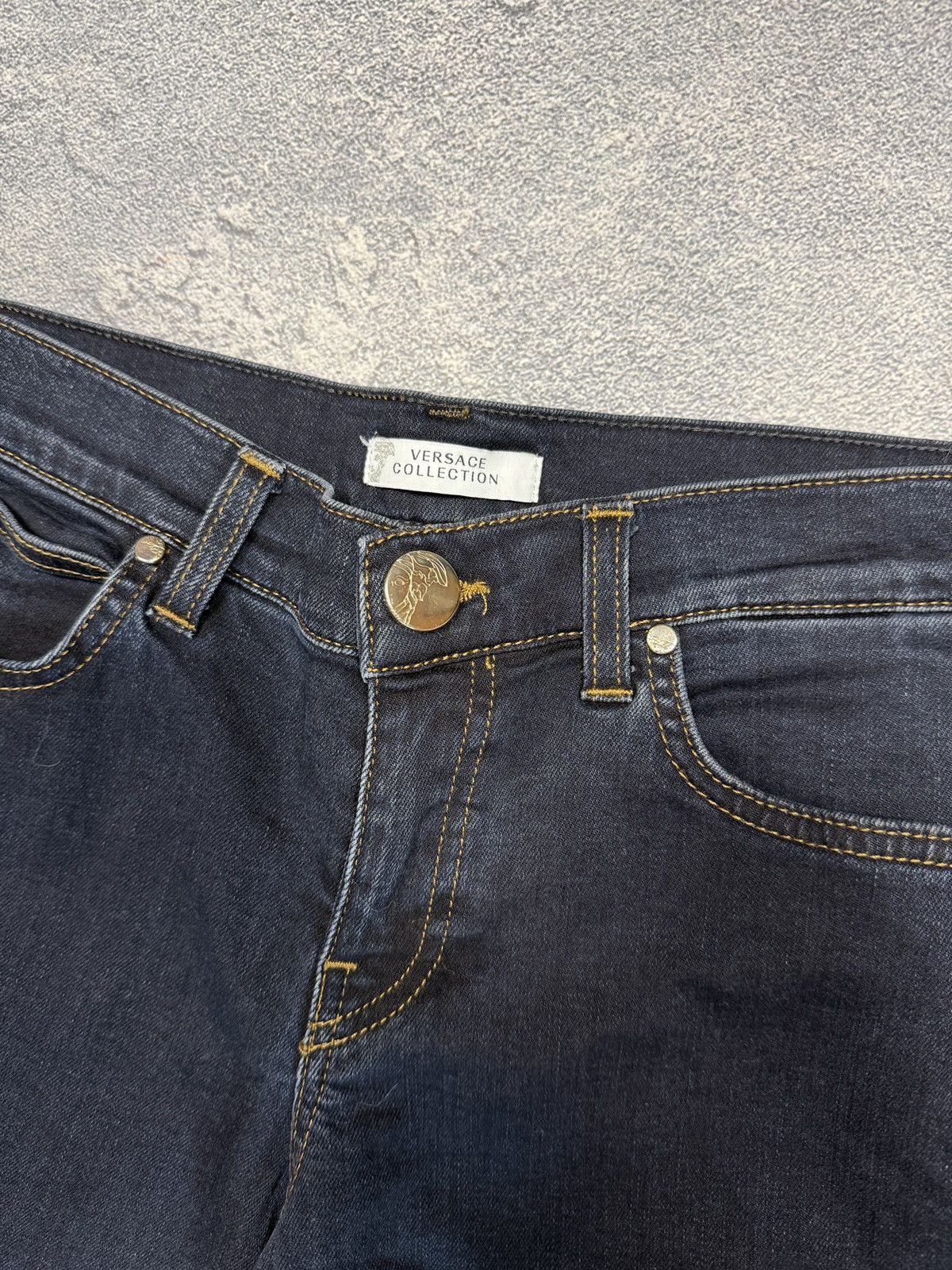Versace Versace Collection big Medusa logo jeans (32) Size 28" / US 6 / IT 42 - 6 Thumbnail