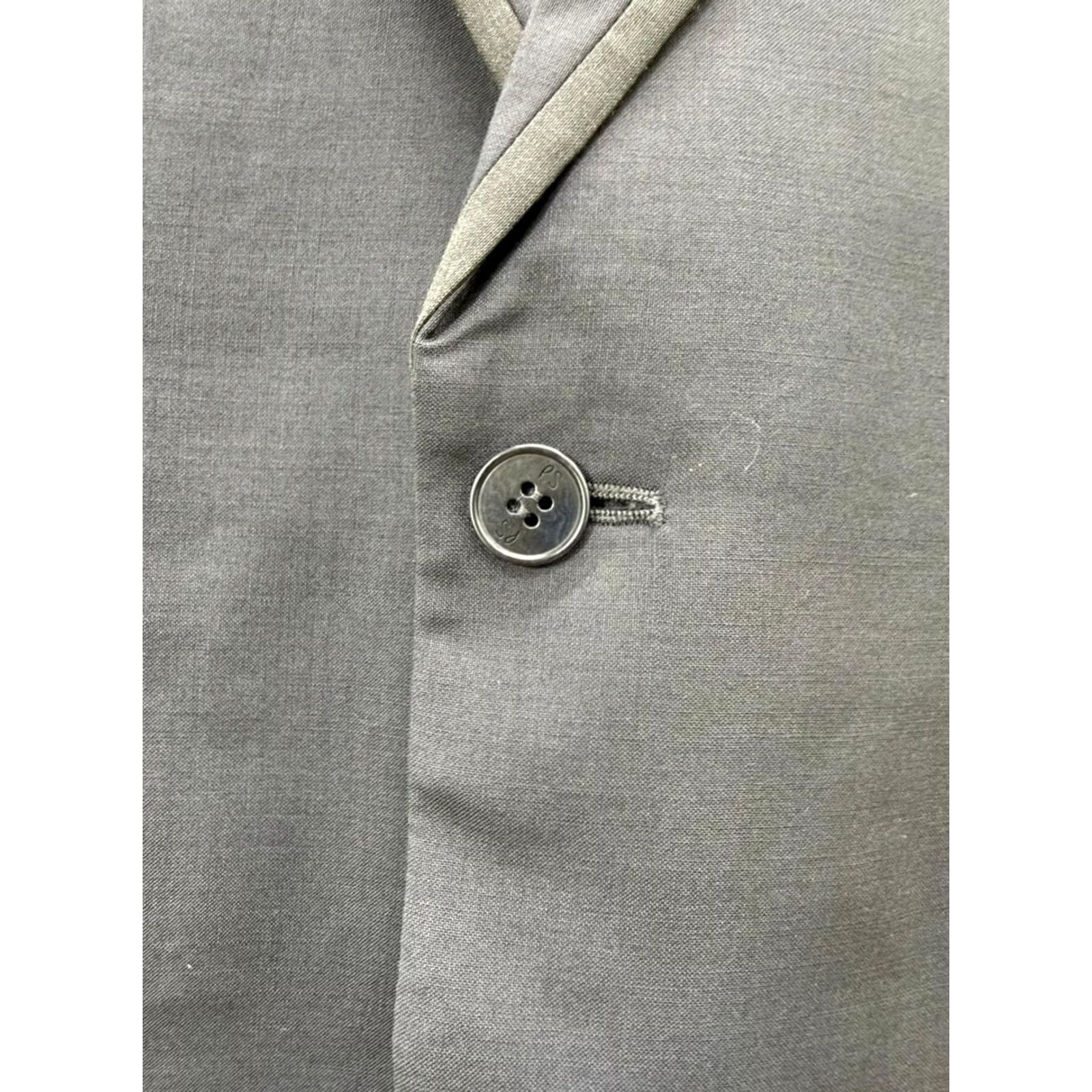 Paul Smith VINTAGE Paul Smith Blazer Mens XL Blue Wool 90s Single-Breasted Notch Notch Lapel Structured Formal Casual Jacket - Blackout Full Title Size 46R - 2 Thumbnail