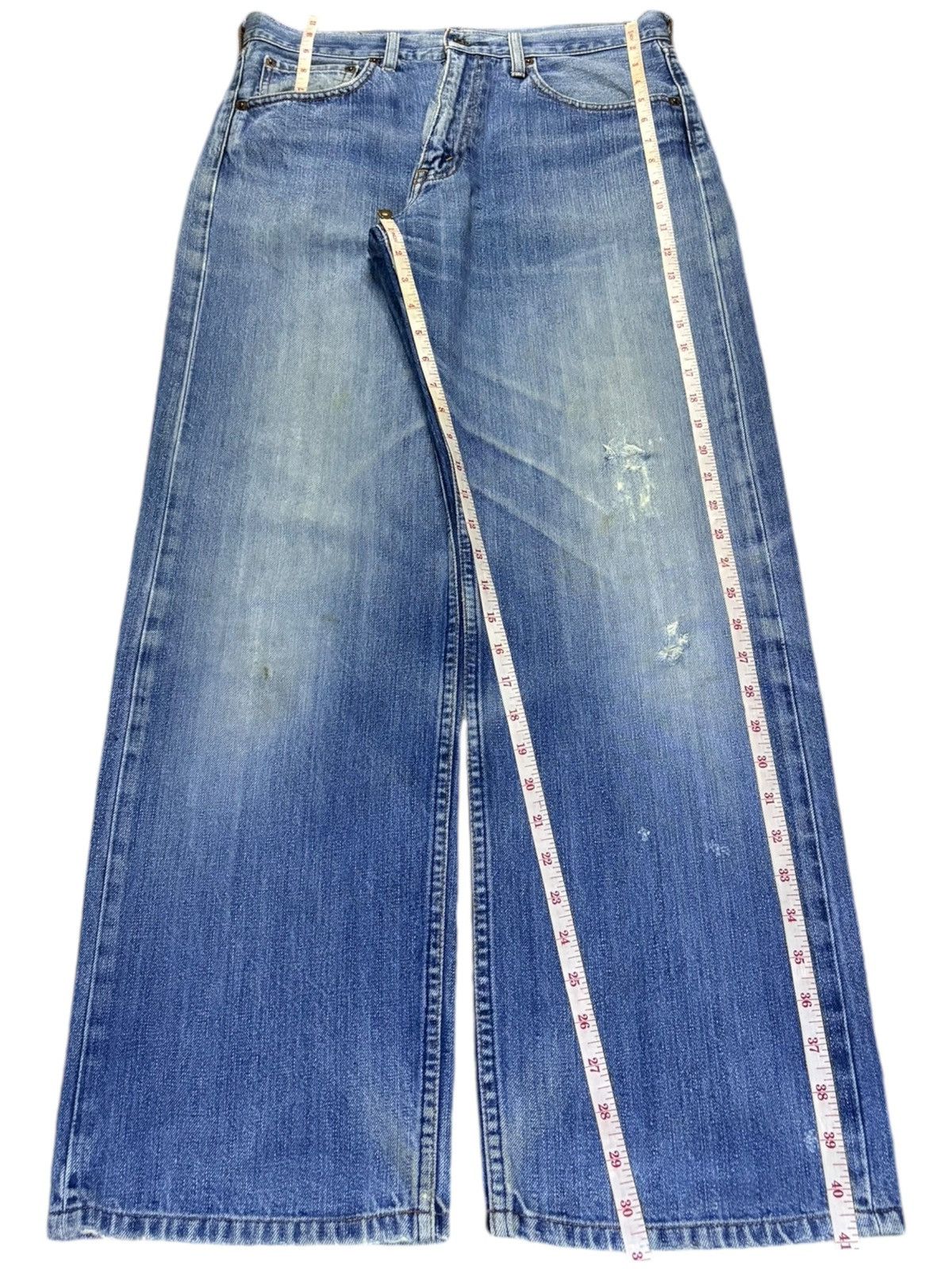 Levi's Vintage 90s Levis 503 Mud Wash Distressed Baggy Jeans Size US 32 / EU 48 - 13 Thumbnail
