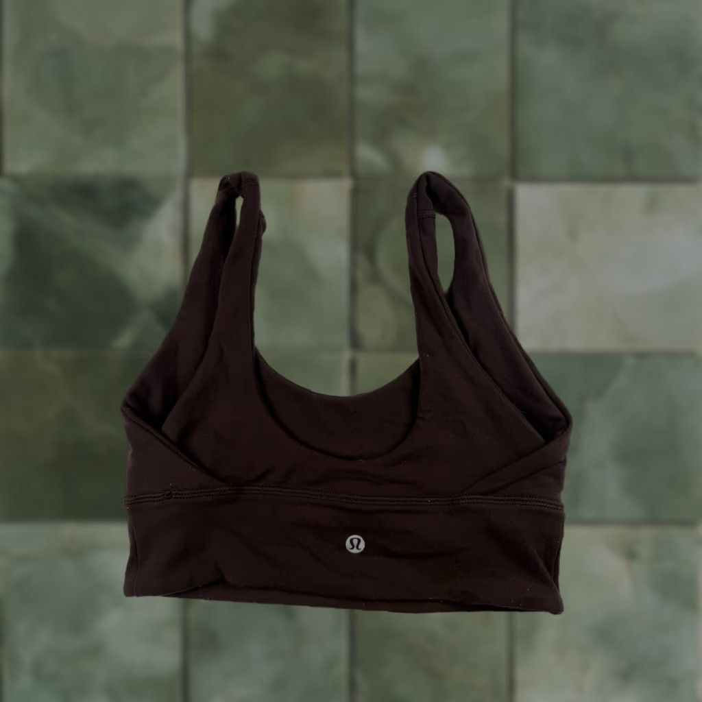 Lululemon Lululemon 4 Align Scoop Neck Bra Brown Womens Sports Bra Activewear Logo 4 Brown Womens Size ONE SIZE - 1 Thumbnail