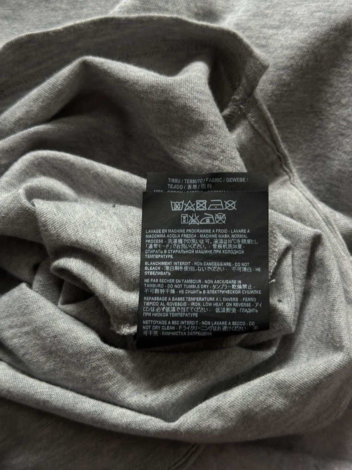 Saint Laurent Paris Saint Laurent Paris Men's Gray Logo T-Shirt Size Small Size US S / EU 44-46 / 1 - 11 Thumbnail