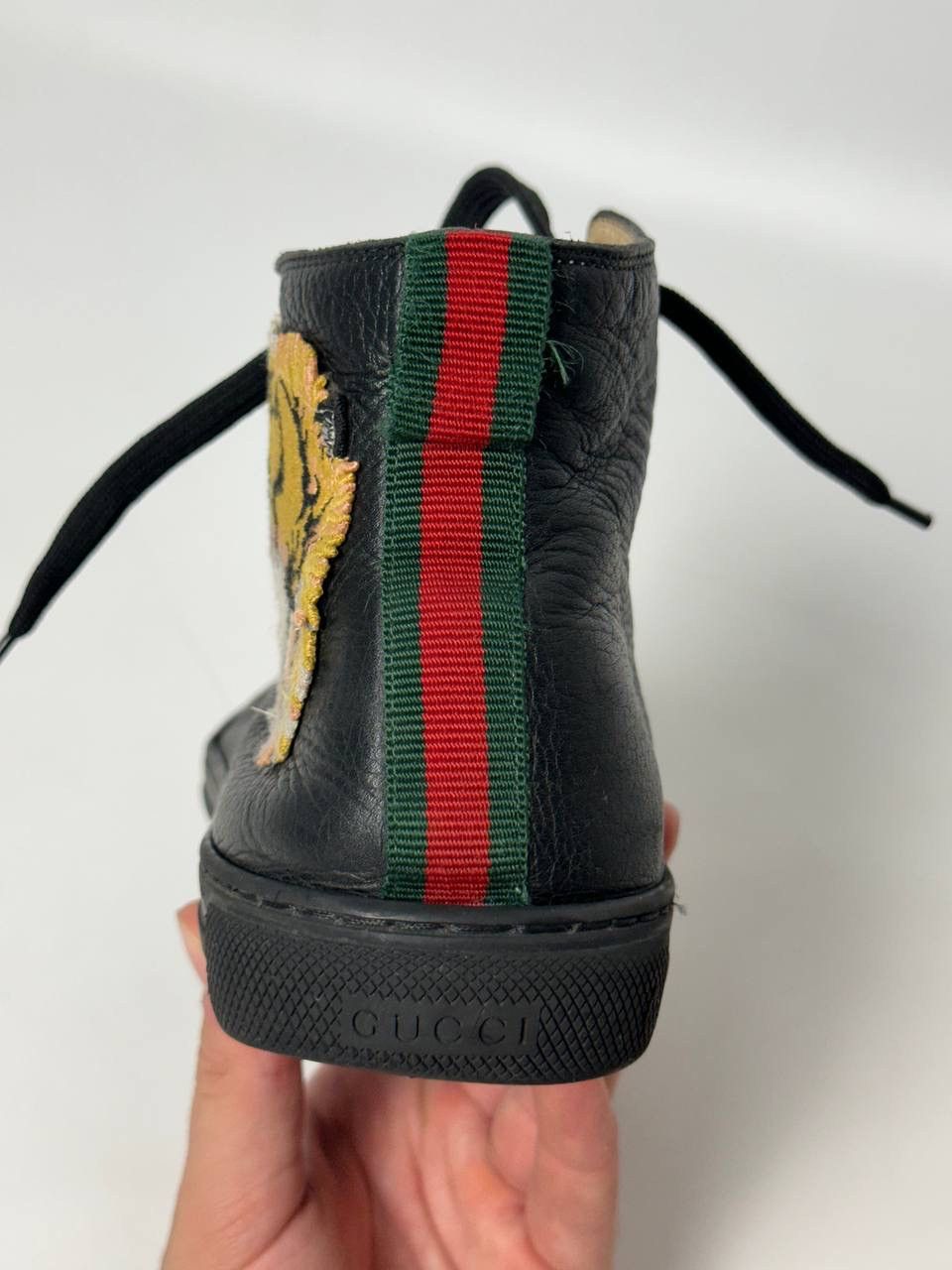 Gucci Gucci Tiger Head Leather High-Top Shoes Size US 8.5 / EU 41-42 - 24 Thumbnail