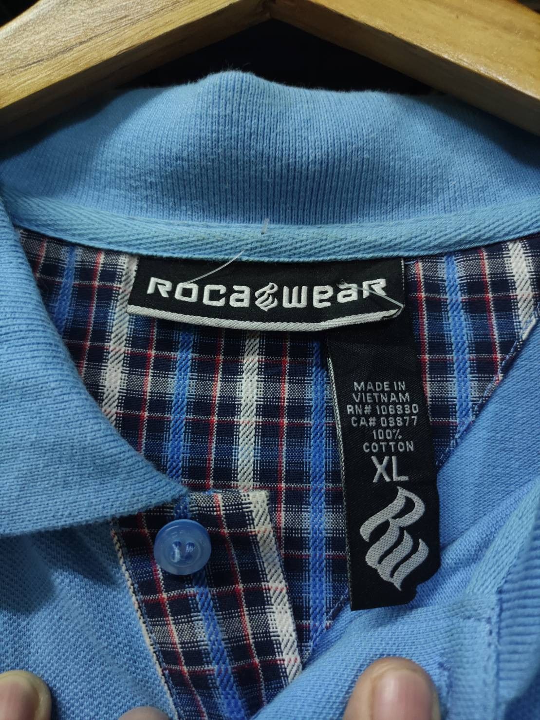 Rocawear Vtg 00's Rocawear Logo Polo Shirt Size US XL / EU 56 / 4 - 5 Thumbnail