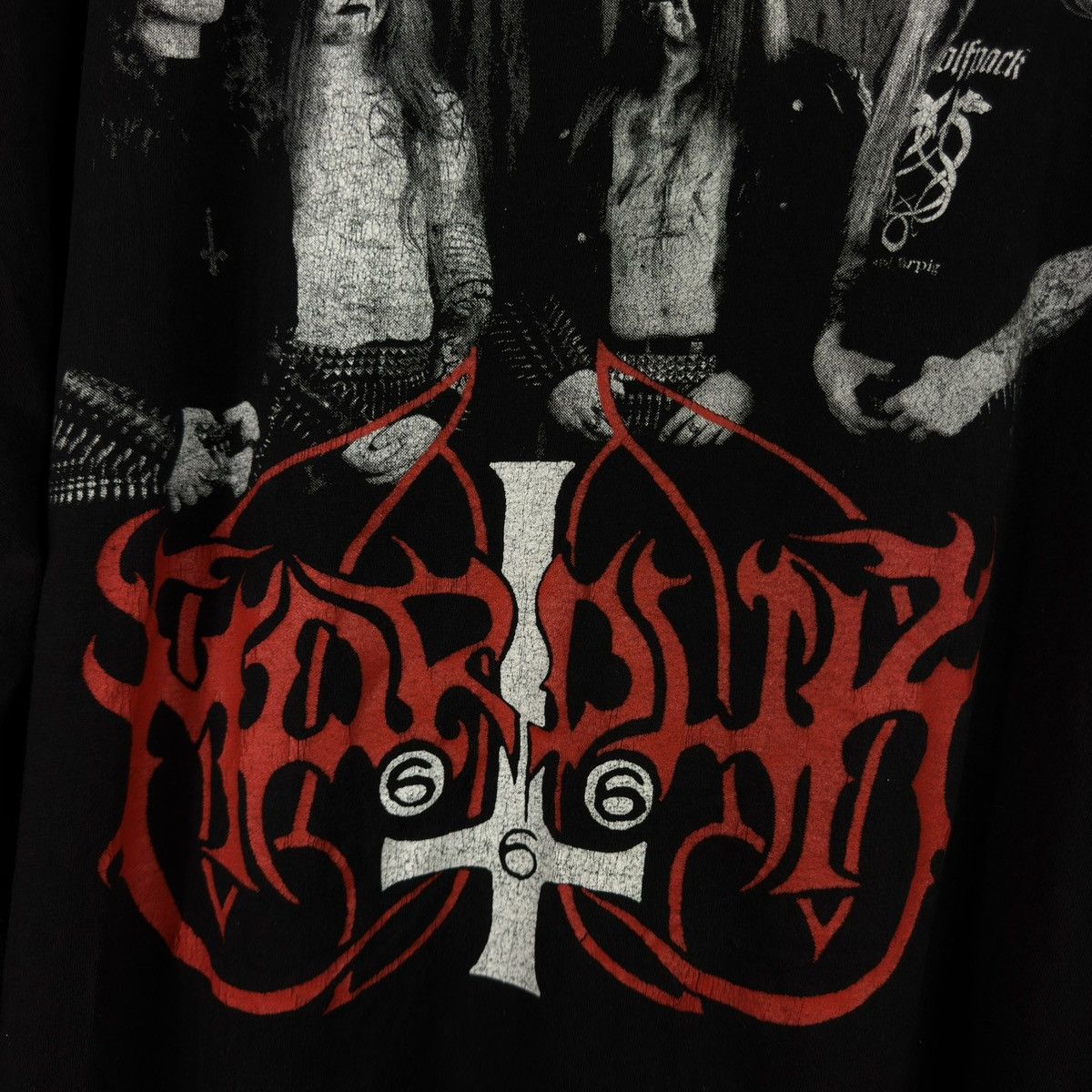 Band Tees Vintage 90s 1998 Marduk nightwing long sleeve t shirt metal Size US XL / EU 56 / 4 - 8 Thumbnail