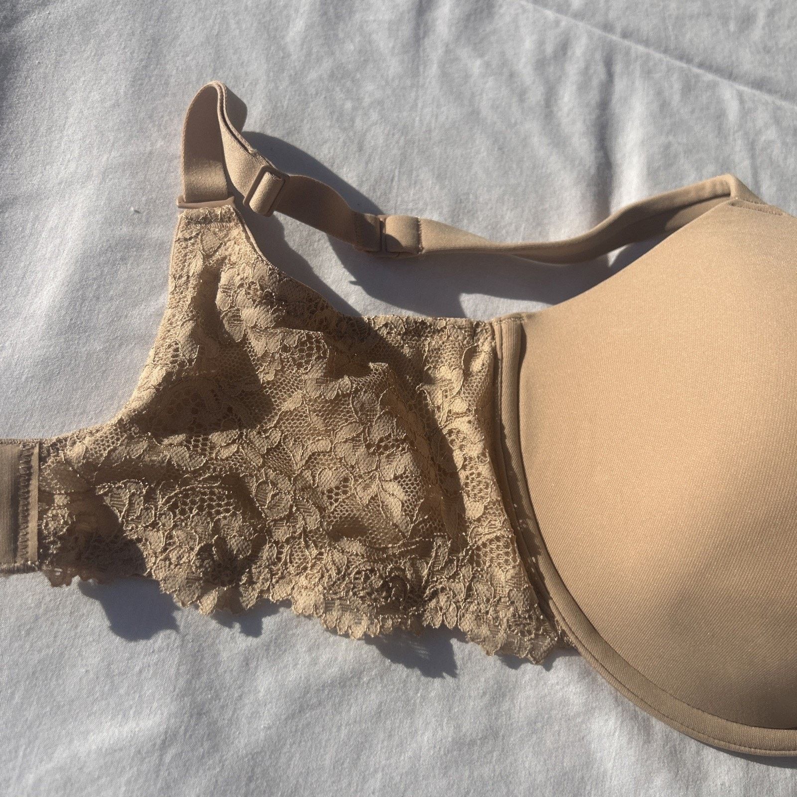 SKIMS SKIMS Fits Everybody Lace T-Shirt Bra 34DDD Clay New w tags Size ONE SIZE - 7 Thumbnail
