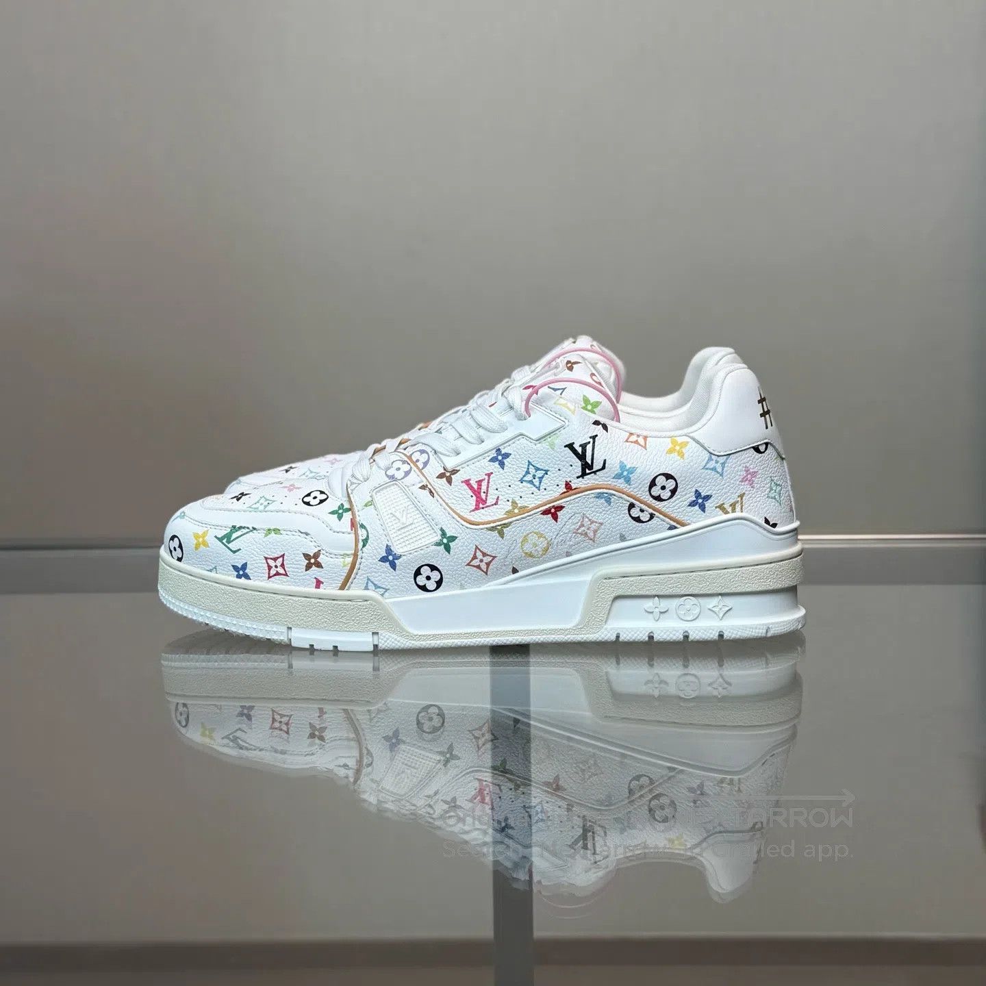 Louis Vuitton Louis Vuitton Trainer White Tri-color Pottery shoes Size US 10 / EU 43 - 5 Thumbnail