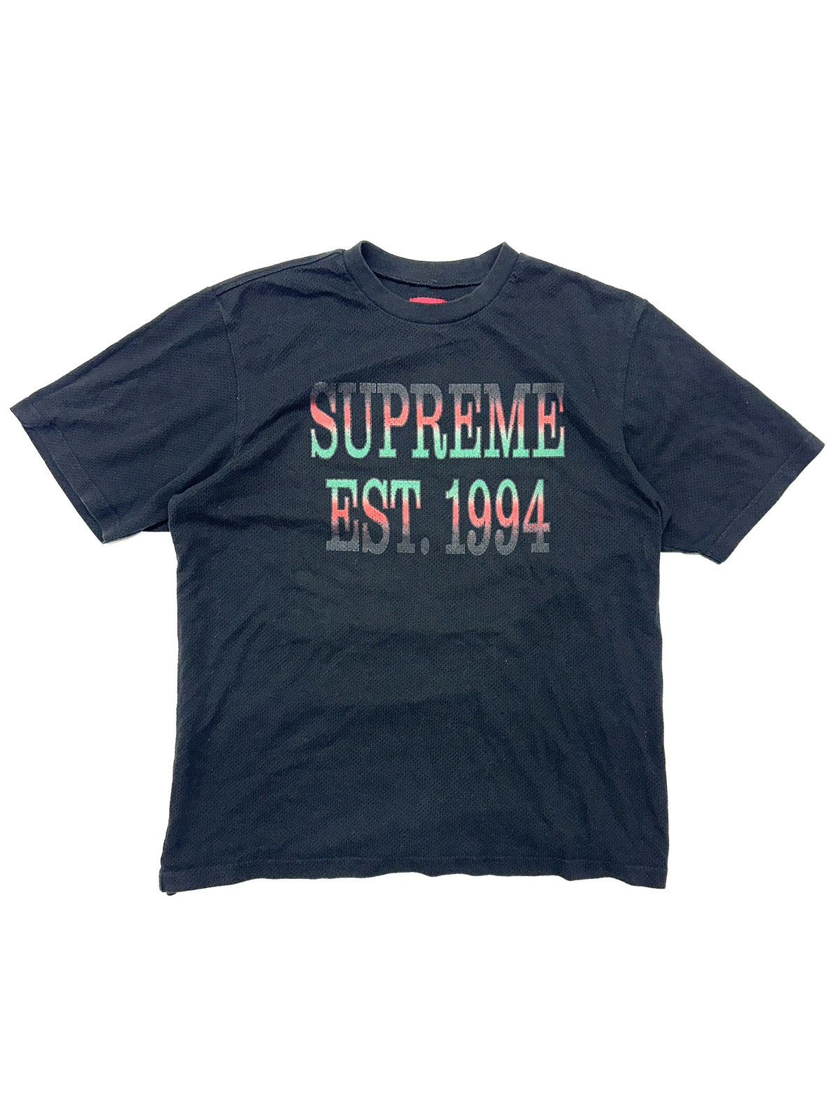 Supreme Supreme Cotton Gradient Mesh Logo Top SS20 Black Size US M / EU 48-50 / 2 - 1 Thumbnail