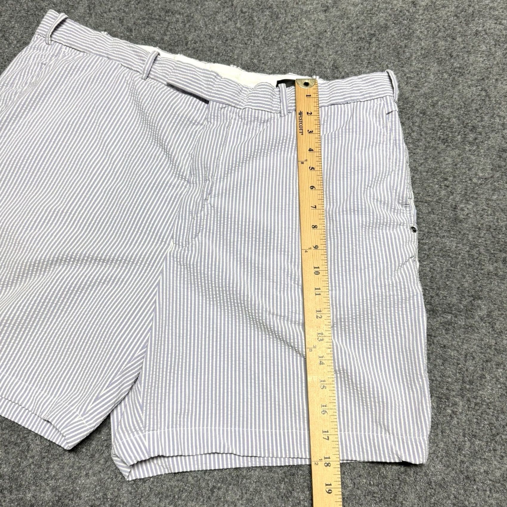 RLX Ralph Lauren VINTAGE RLX Ralph Lauren Shorts 40 Blue White Striped Seersucker Golf Stretch Preppy Size US 40 / EU 56 - 6 Thumbnail