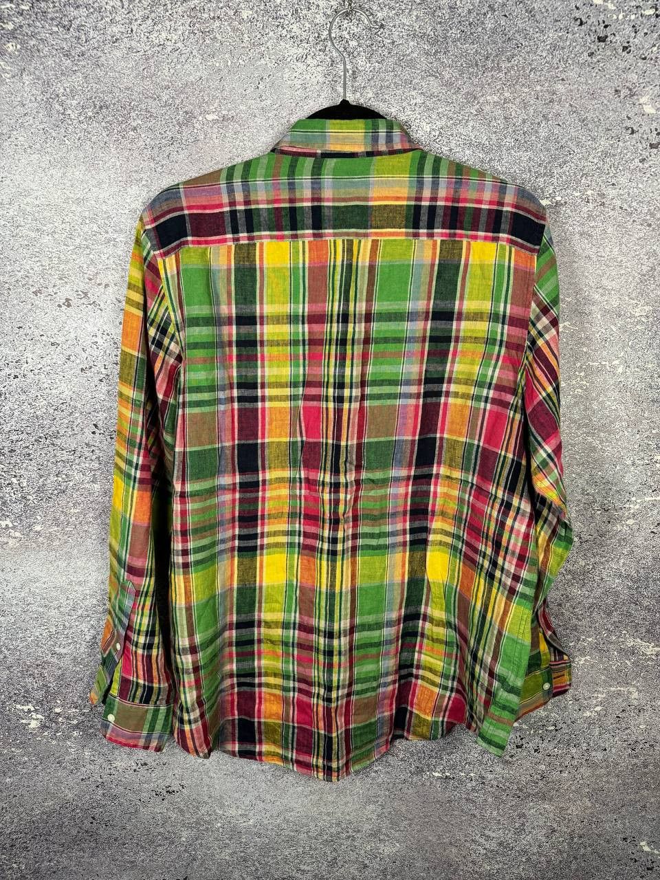 Polo Ralph Lauren Lauren Ralph Lauren 100% Linen Check Shirt Button Up Large Size US L / EU 52-54 / 3 - 16 Thumbnail