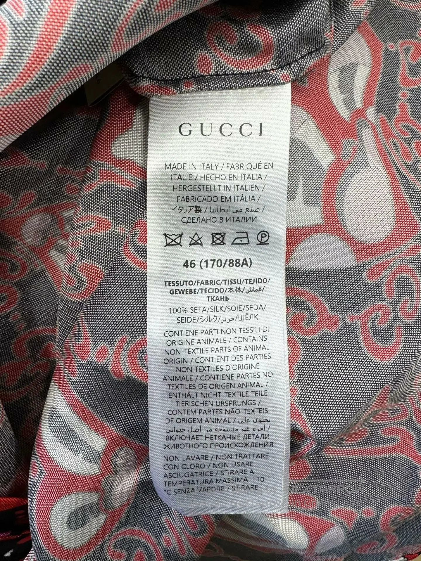 Gucci Guicci Red heart print logo short-sleeve shirt| Size US S / EU 44-46 / 1 - 5 Thumbnail
