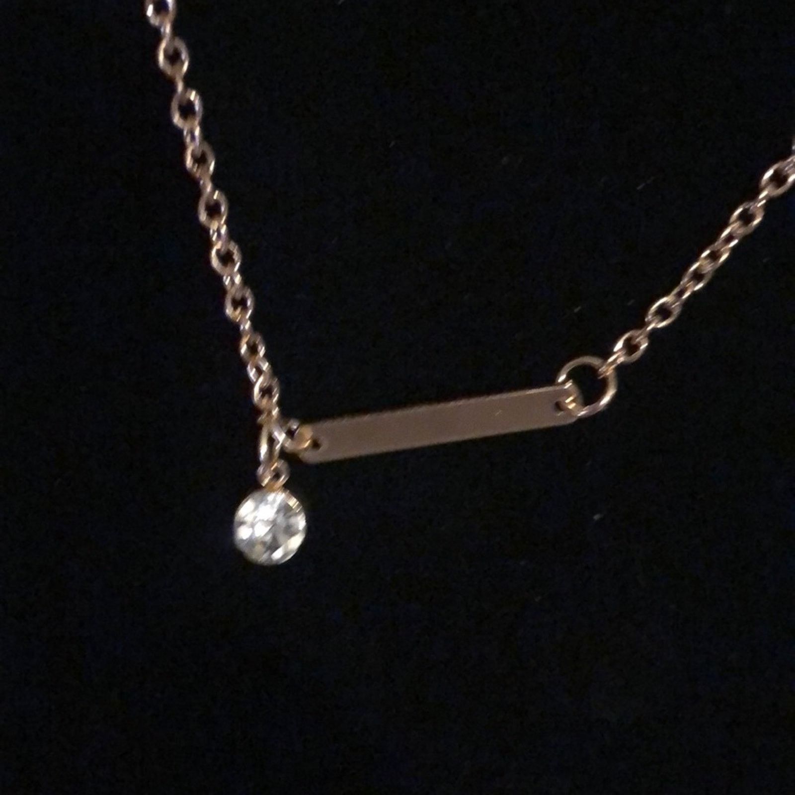 Other Simple Bar with Stone Lariat Necklace Size ONE SIZE - 3 Thumbnail