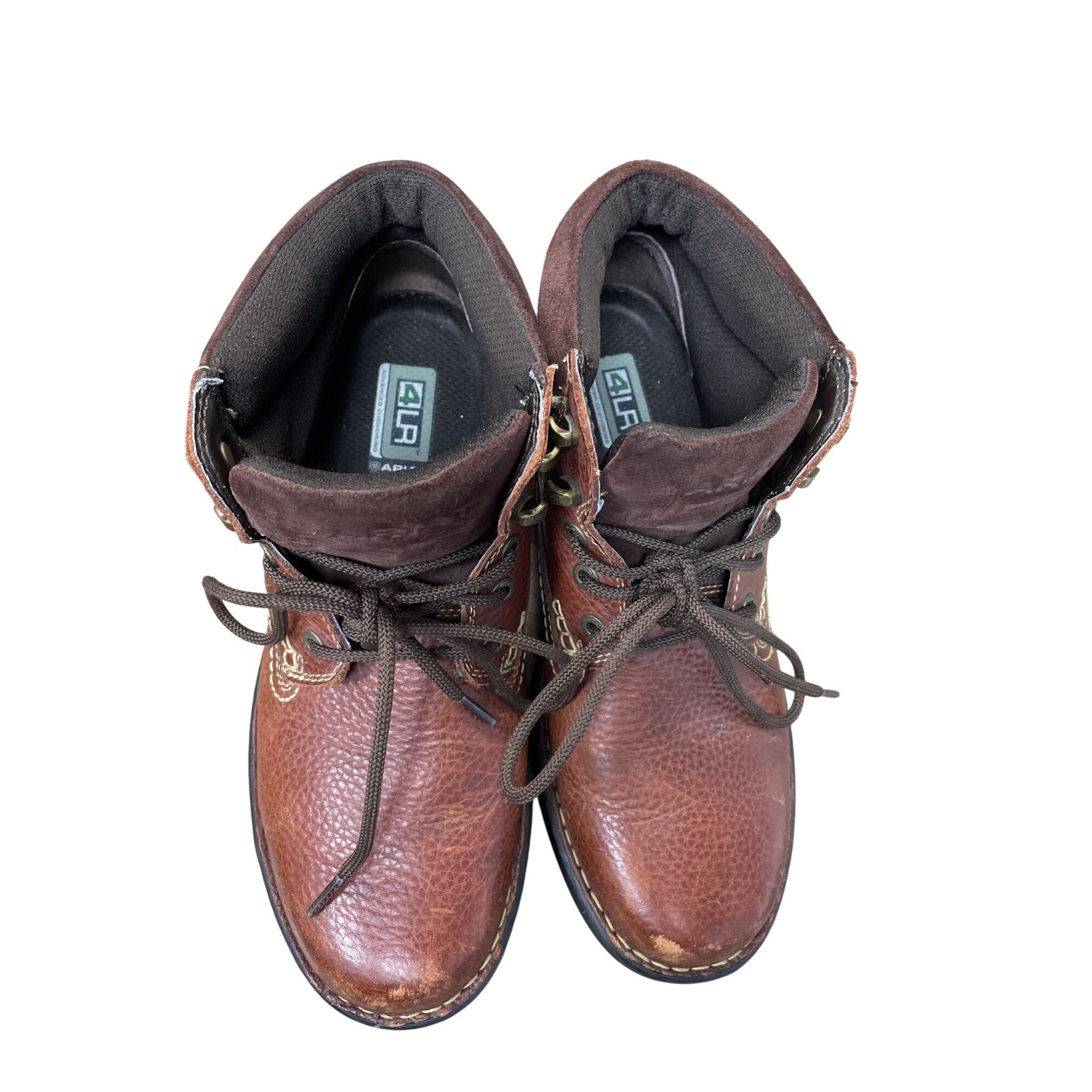 Ariat Ariat Womens Brown Leather Terrain Lace-Up Ankle Boots Size Size US 8 / IT 38 - 19 Thumbnail