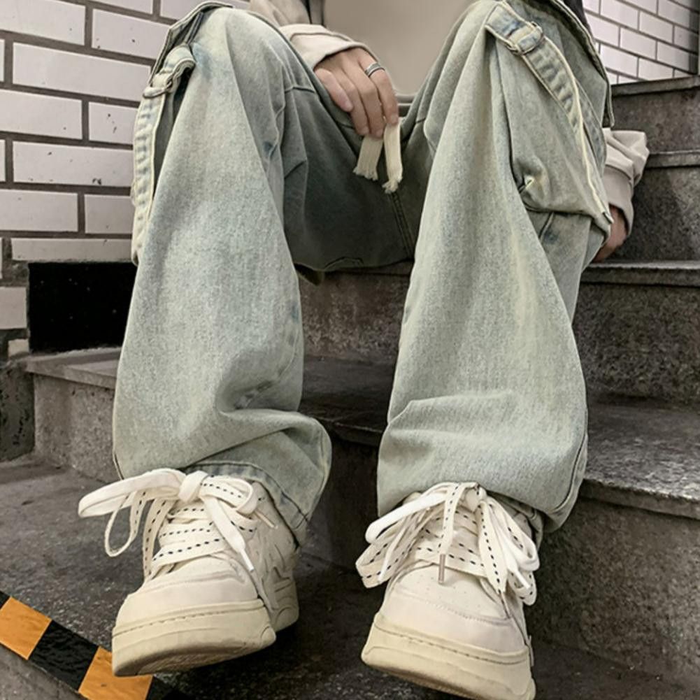 Japanese Brand × Jean Retro Straight Leg Cargo Pants Size US 27 - 2 Thumbnail
