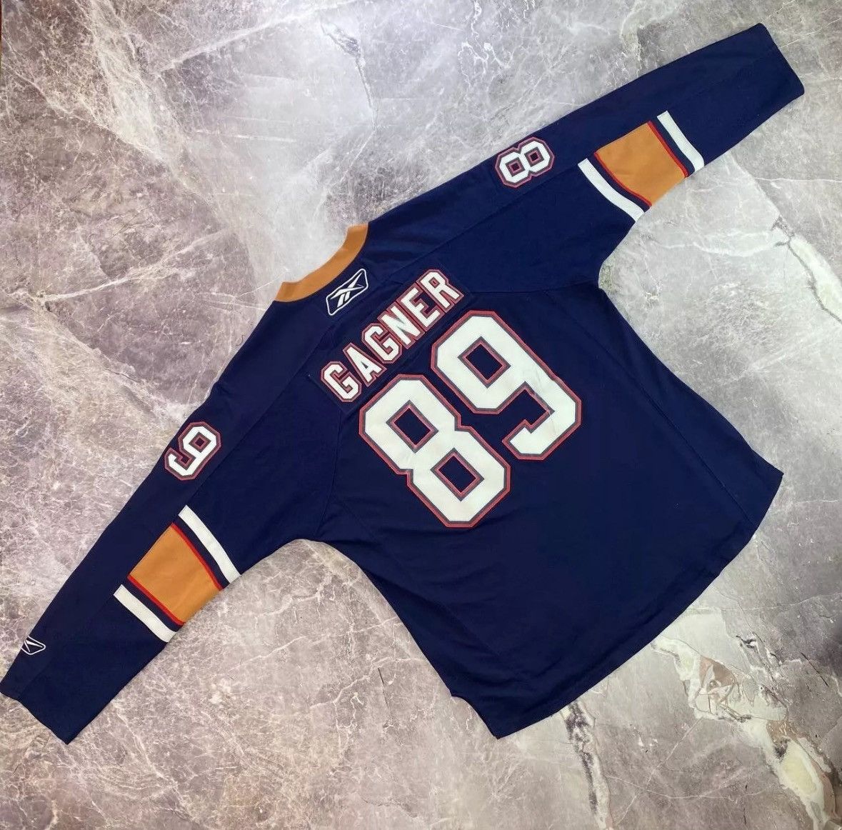 Reebok Reebok Edmonton Oilers #89 Sam Gagner Blue Hockey Jersey XL Size US XL / EU 56 / 4 - 4 Thumbnail