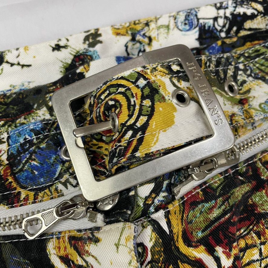 Jean Paul Gaultier SS2000 Jean Paul Gaultier Basquiat Print Jeans Pants Vintage Size US 32 / EU 48 - 5 Thumbnail