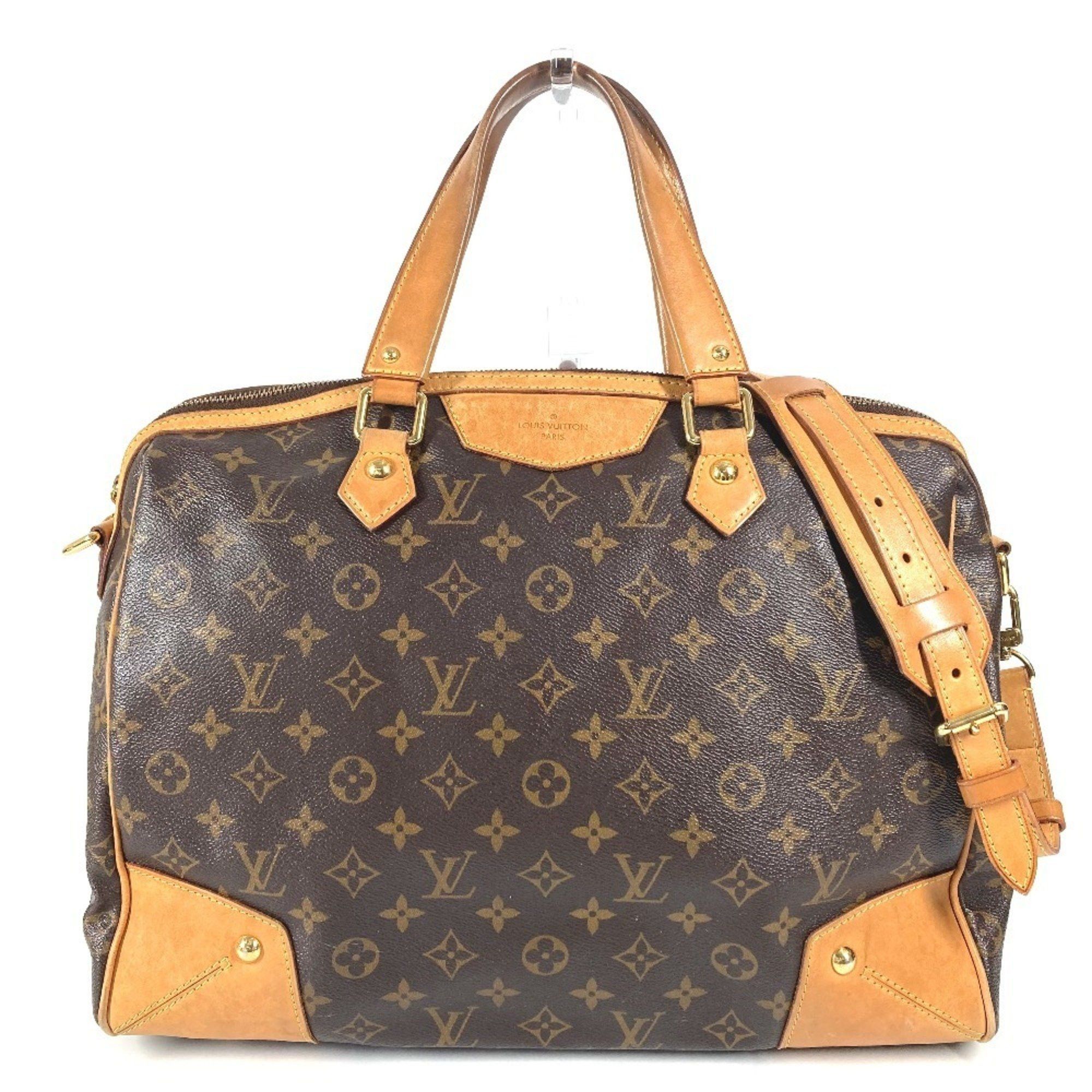 Louis Vuitton M40324 Monogram Retiro Gm 2Way Bag, Shoulder Tote Handbag, Canvas, Women's, Brown
