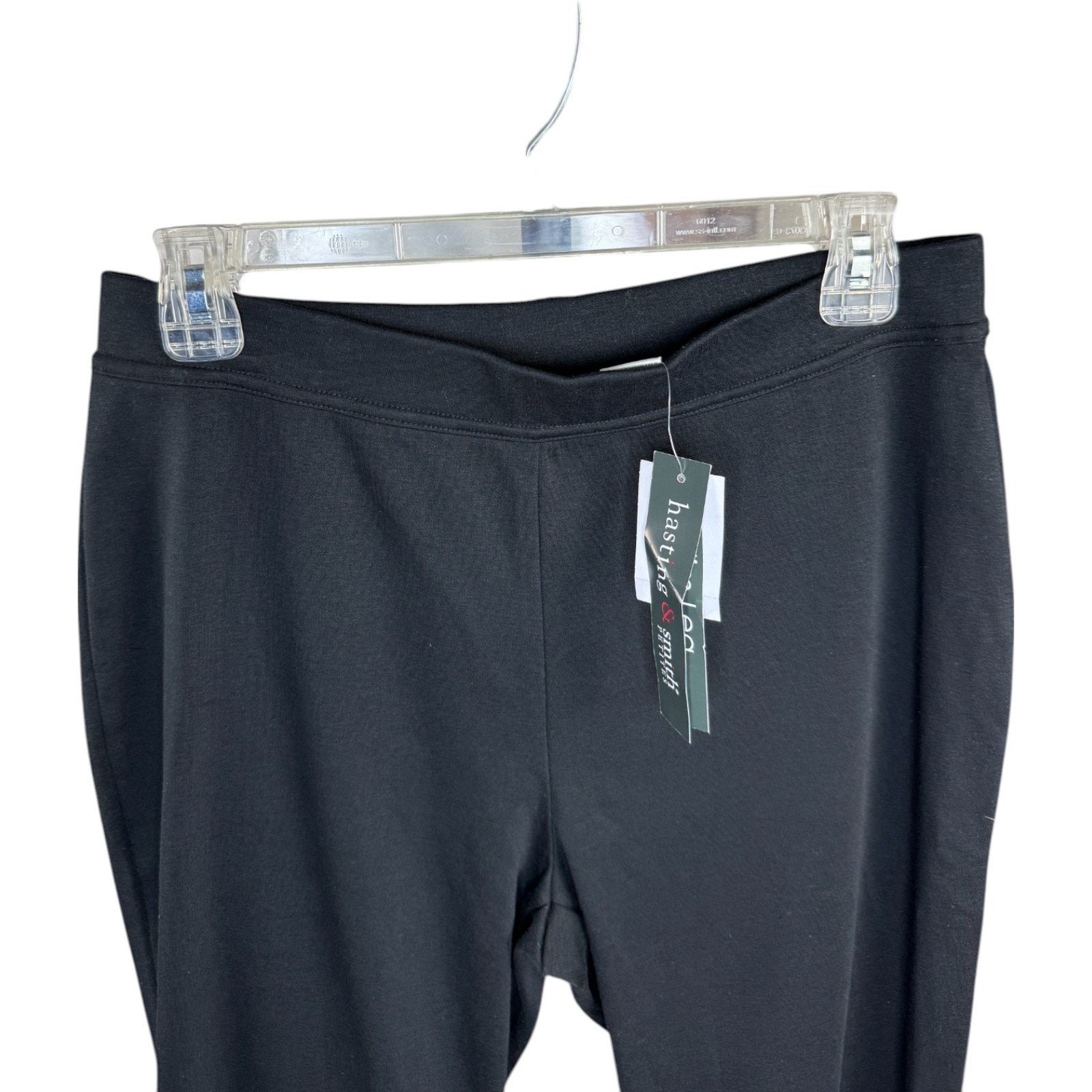 Other Hasting & Smith Slim Leg Pants PM Petite Black Cotton Blend Size 30" / US 8 / IT 44 - 7 Thumbnail