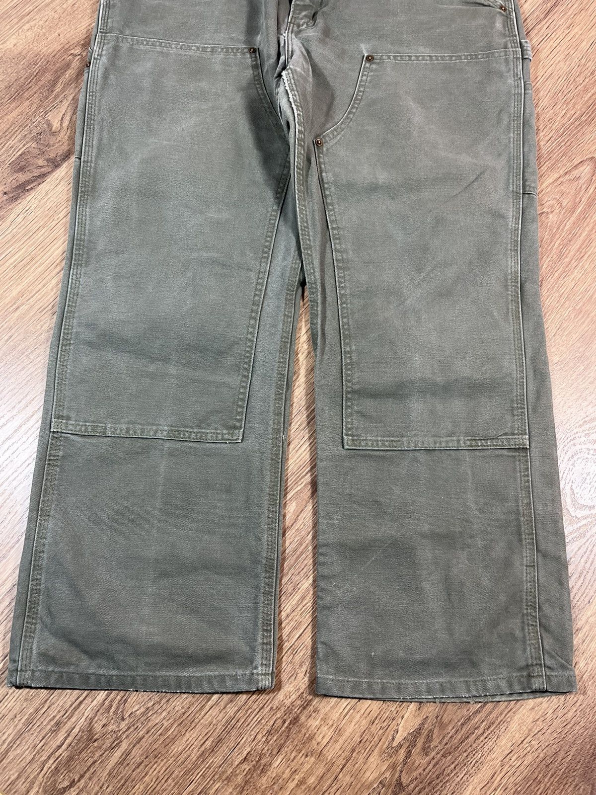 Carhartt Vintage Carhartt Green Double Knee Workwear Carpenter Pants Size US 38 / EU 54 - 2 Thumbnail