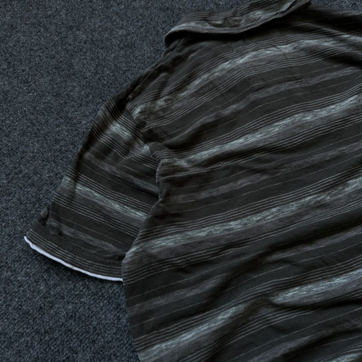 POST ARCHIVE FACTION (PAF) VTG Next Stripped Polo Grunge Avant-garde Size M Green Brown Size US M / EU 48-50 / 2 - 15 Thumbnail