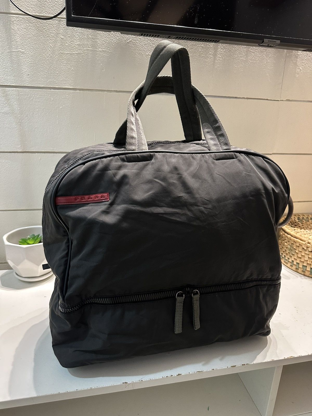 Prada S/S 2000 Prada Sport Tessuto Nylon Bosto/Travel Bag Size ONE SIZE - 3 Thumbnail