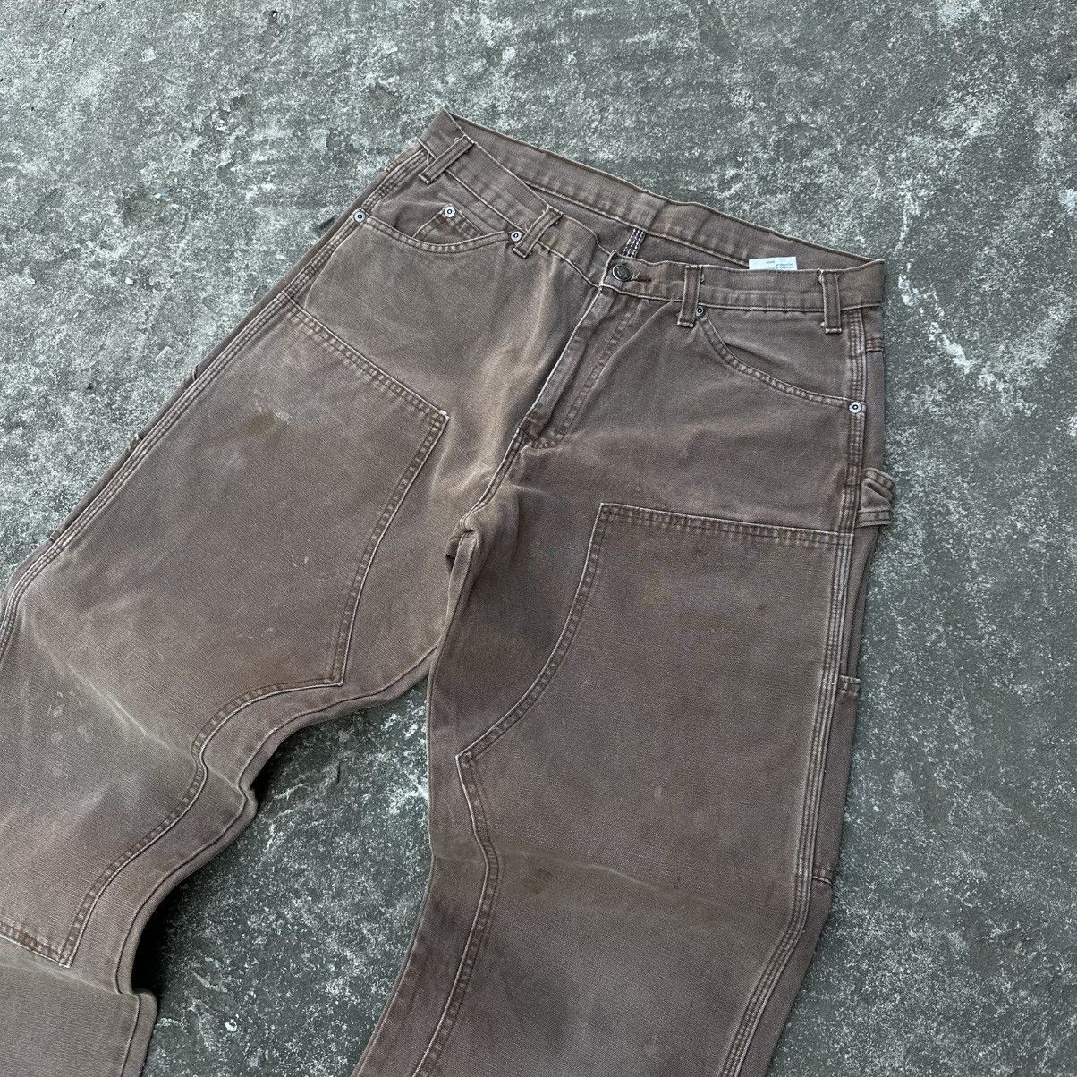 Other 34x34 Rare Crazy Vintage Faded Mocha Dickies Double Knee Size US 34 / EU 50 - 3 Thumbnail