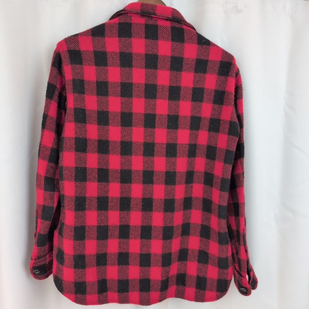 Vintage × Woolrich Woolen Mills Vintage Woolrich Heavy Wool Red & Black Check Shirt Size US S / EU 44-46 / 1 - 4 Thumbnail