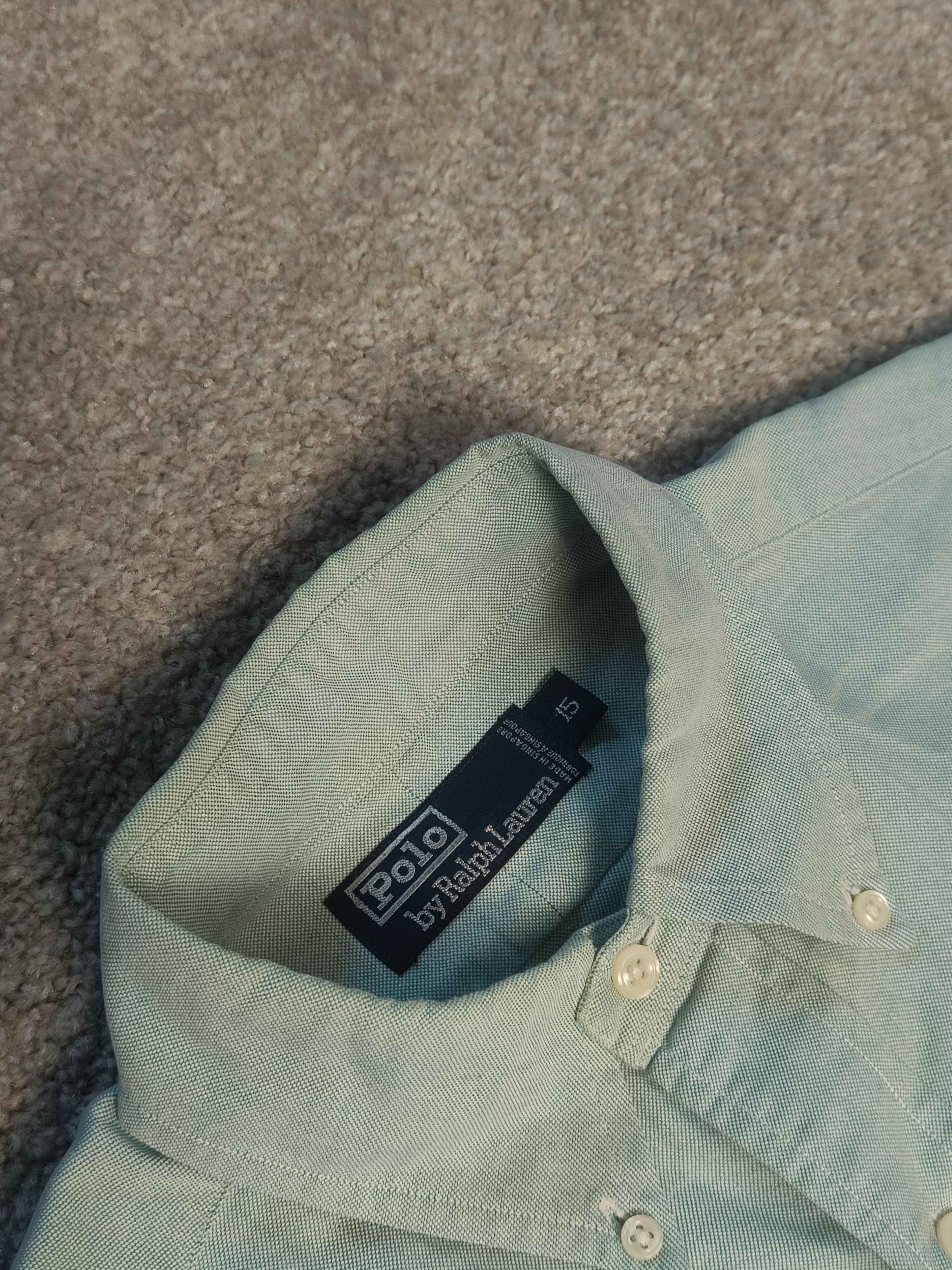 Polo Ralph Lauren Polo Ralph Lauren 90s Short Sleeve Button Down Oxford Shirt Size US L / EU 52-54 / 3 - 2 Thumbnail