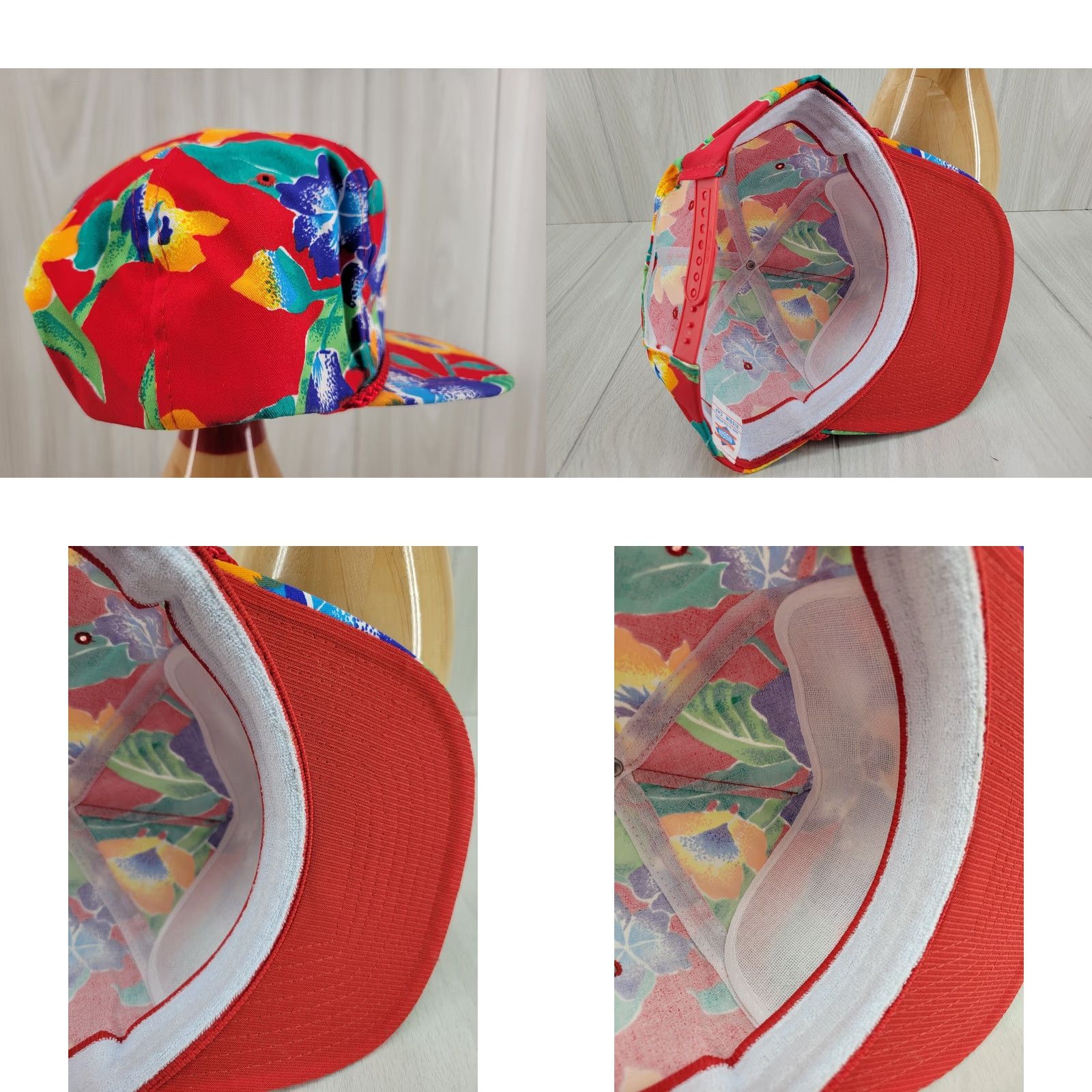 Roper VINTAGE 1980’s Rope Snapback Hat Trucker Cap Floral Complete Lumber INC Size ONE SIZE - 8 Thumbnail