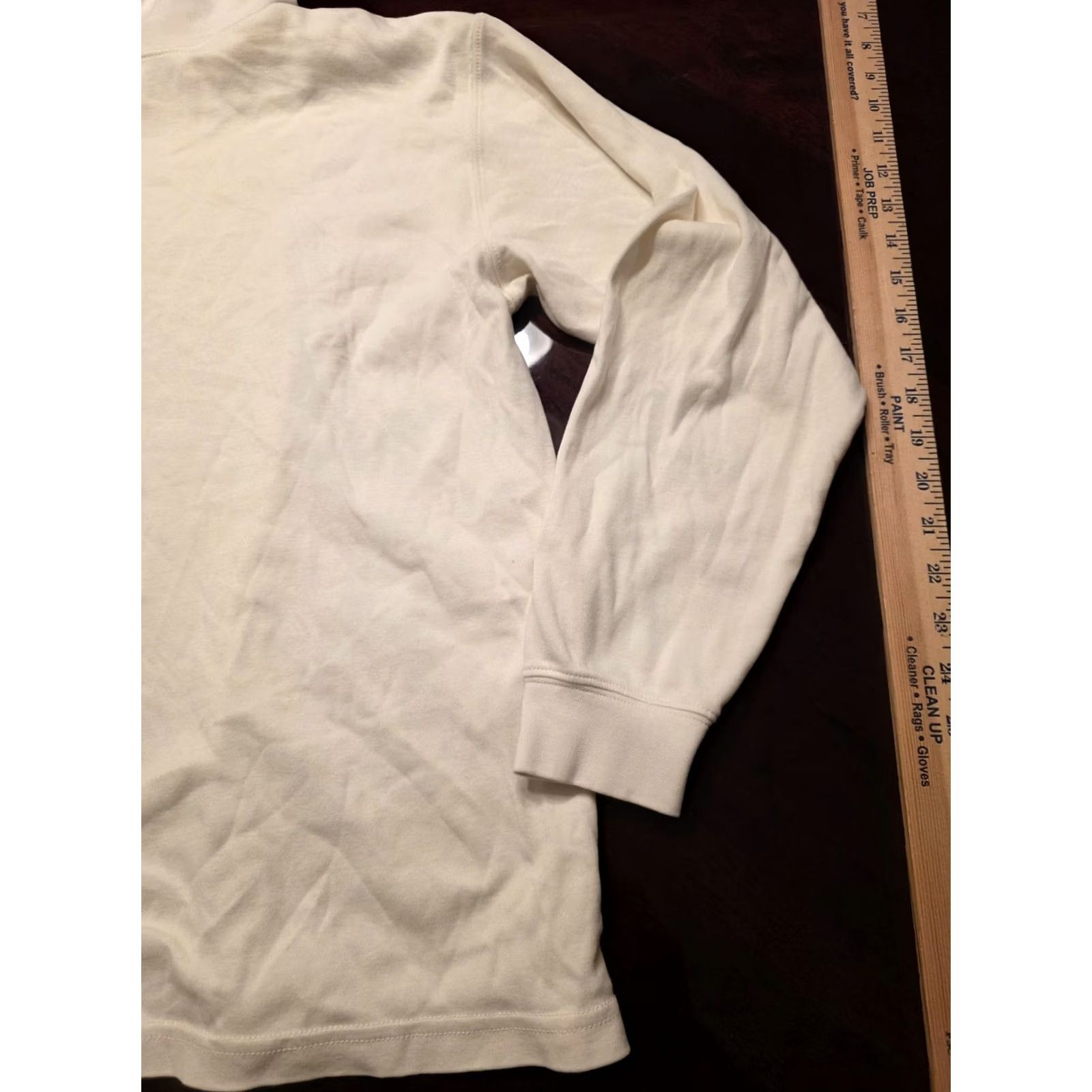 Vintage VINTAGE L.L. Bean Shirt Womens Large White Turtleneck Long Sleeve Cotton Jersey Size L / US 10 / IT 46 - 4 Thumbnail