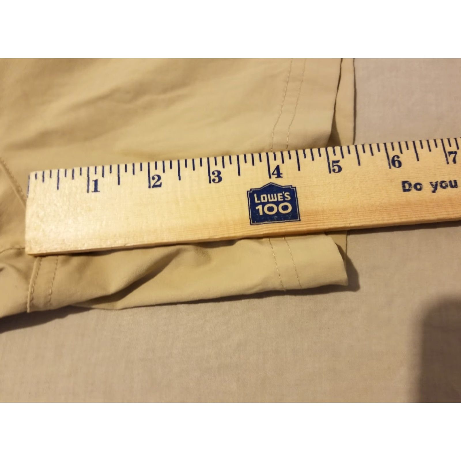 Eddie Bauer Womens Eddie Bauer Cargo Shorts 12 Chino Khaki Casual Outdoor Hiking Beige Cargo Pocket Summer Womens Size 34" / US 12 / IT 48 - 6 Thumbnail