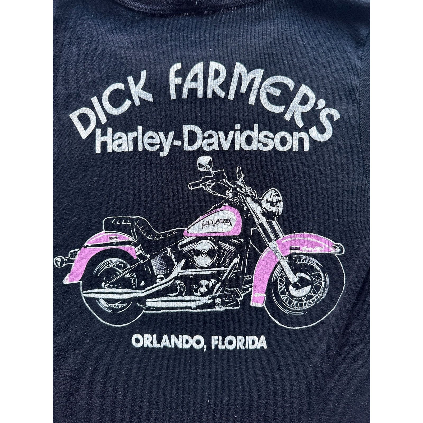 Vintage Vintage Ladies Dick Farmer Harley Davidson Fox Tee SZ L Size US L / EU 52-54 / 3 - 6 Thumbnail