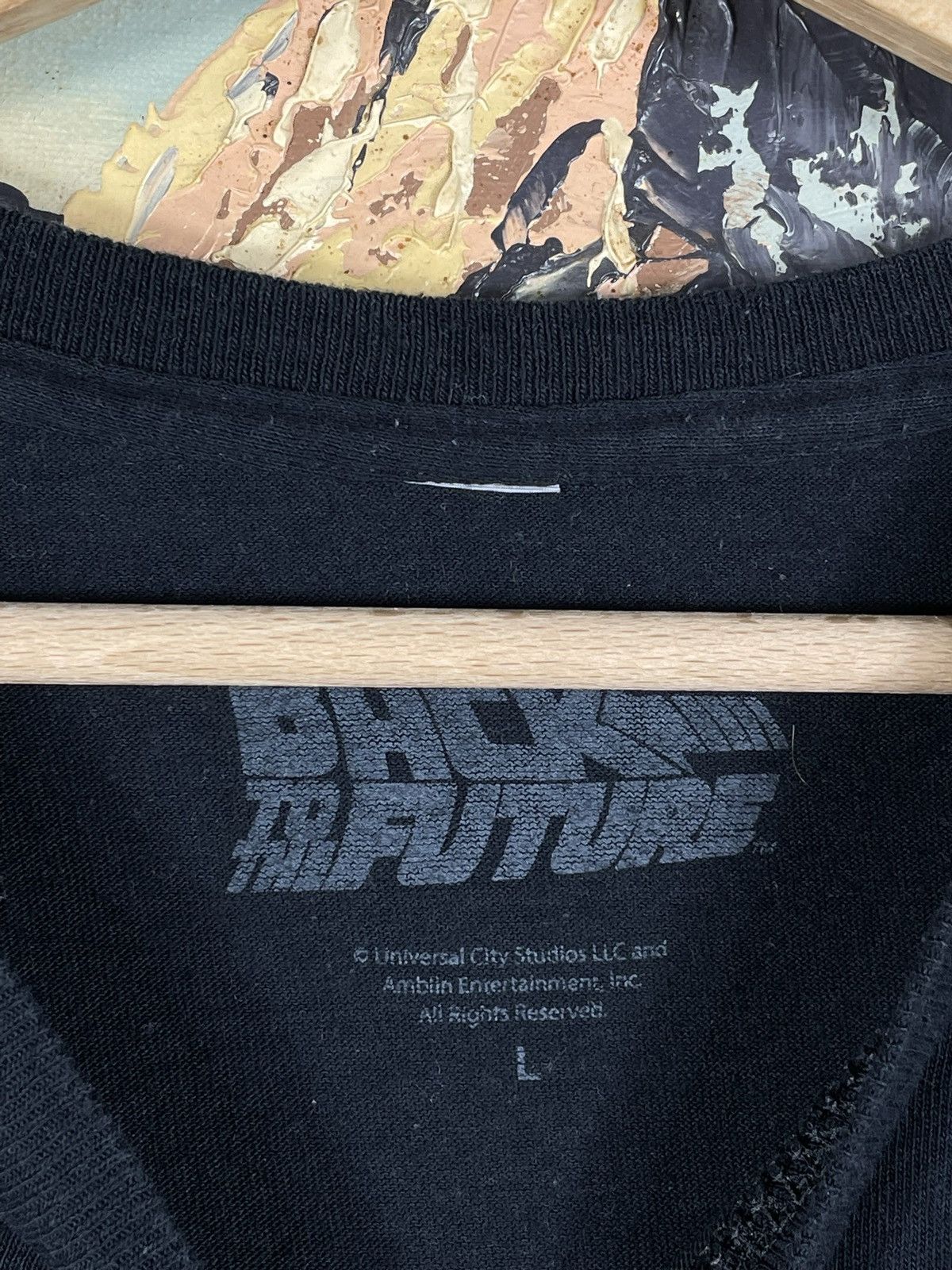 Band Tees × Vintage Black Vintage Retro Y2k 00s T shirt Tee Back To The Future Size US XL / EU 56 / 4 - 4 Thumbnail