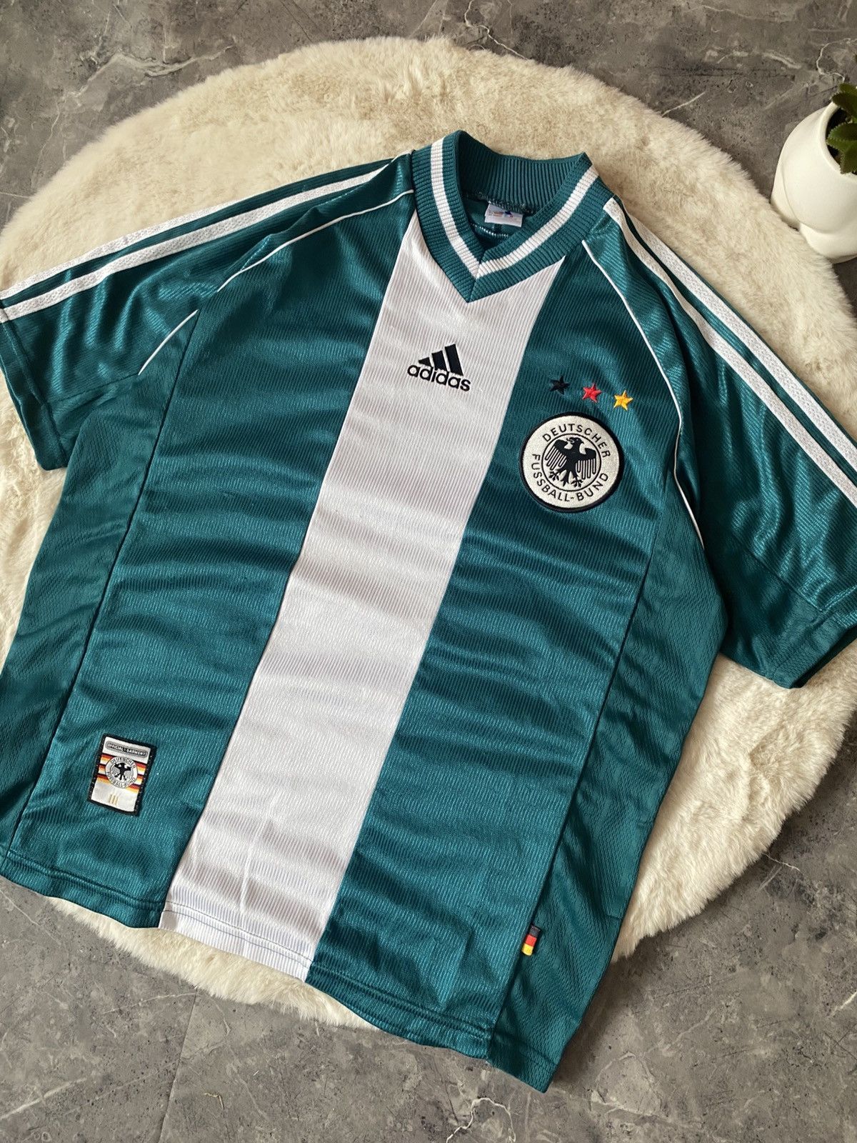 Adidas Adidas Germany Jersey Vintage 1998 RARE Soccer Size US S / EU 44-46 / 1 - 2 Thumbnail