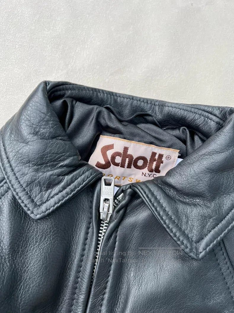 Schott Schott Co-branded cowhide jacket leather jacket black 8 gr Size US S / EU 44-46 / 1 - 4 Thumbnail