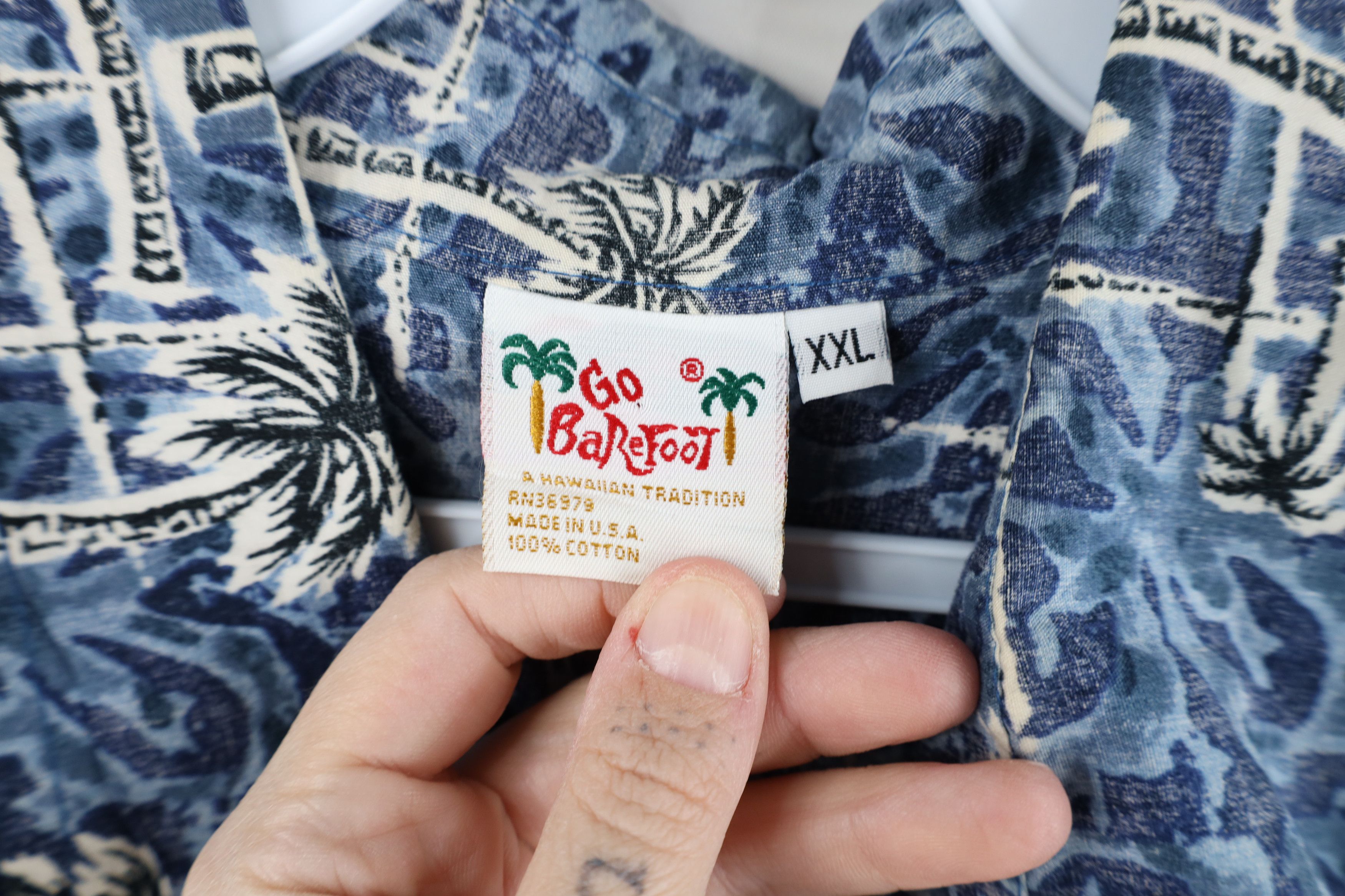 Vintage Vintage 90s Streetwear Tree Luau Hawaiian Button Shirt USA Size US XXL / EU 58 / 5 - 7 Thumbnail