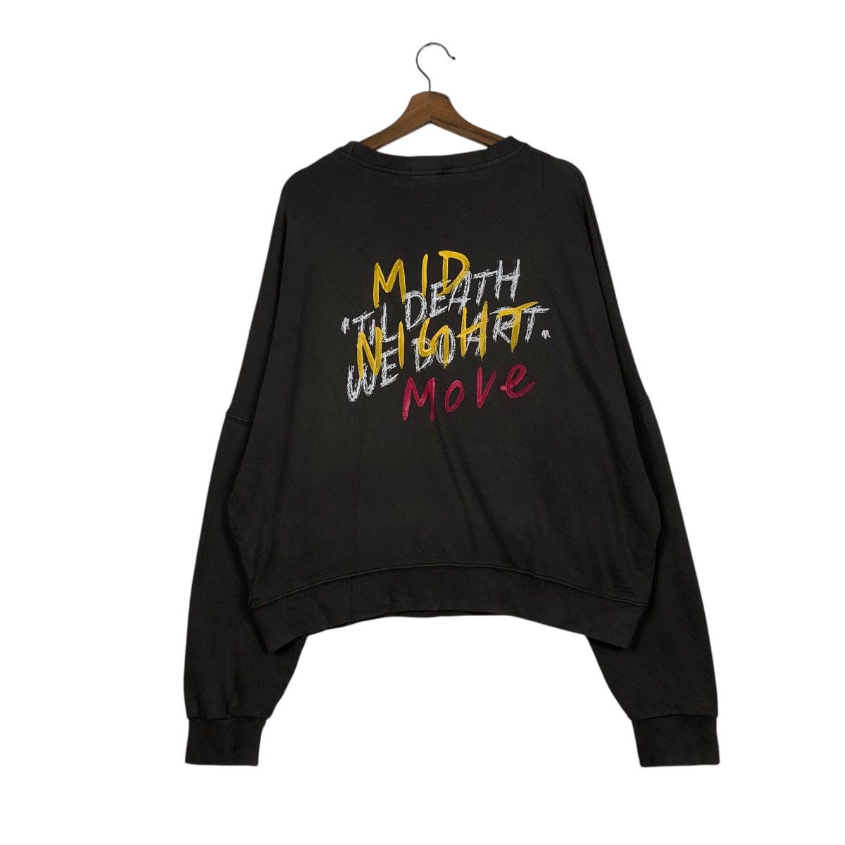 Japanese Brand × Vintage 📌Vintage Sweatshirt Midnight Movie Big Logo Size US M / EU 48-50 / 2 - 1 Thumbnail