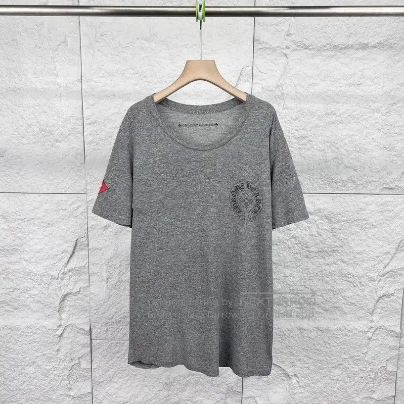 Chrome Hearts Gray Cotton T-Shirt for Men .
