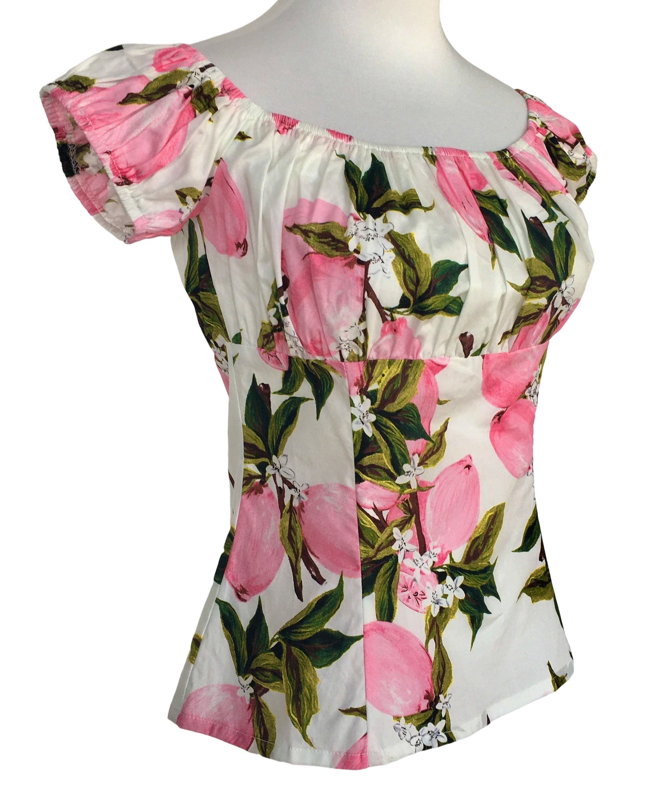 Other Women tops lemon print off shoulder slim fit Size XXL / US 16-18 / IT 52-54 - 2 Thumbnail