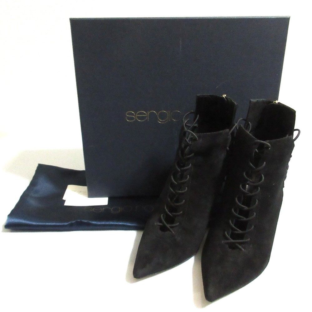 Other Other Sergio Rossi Suede Lace-up Short Boots Suede Shoes DUTY FREE for USA Size ONE SIZE - 1 Thumbnail