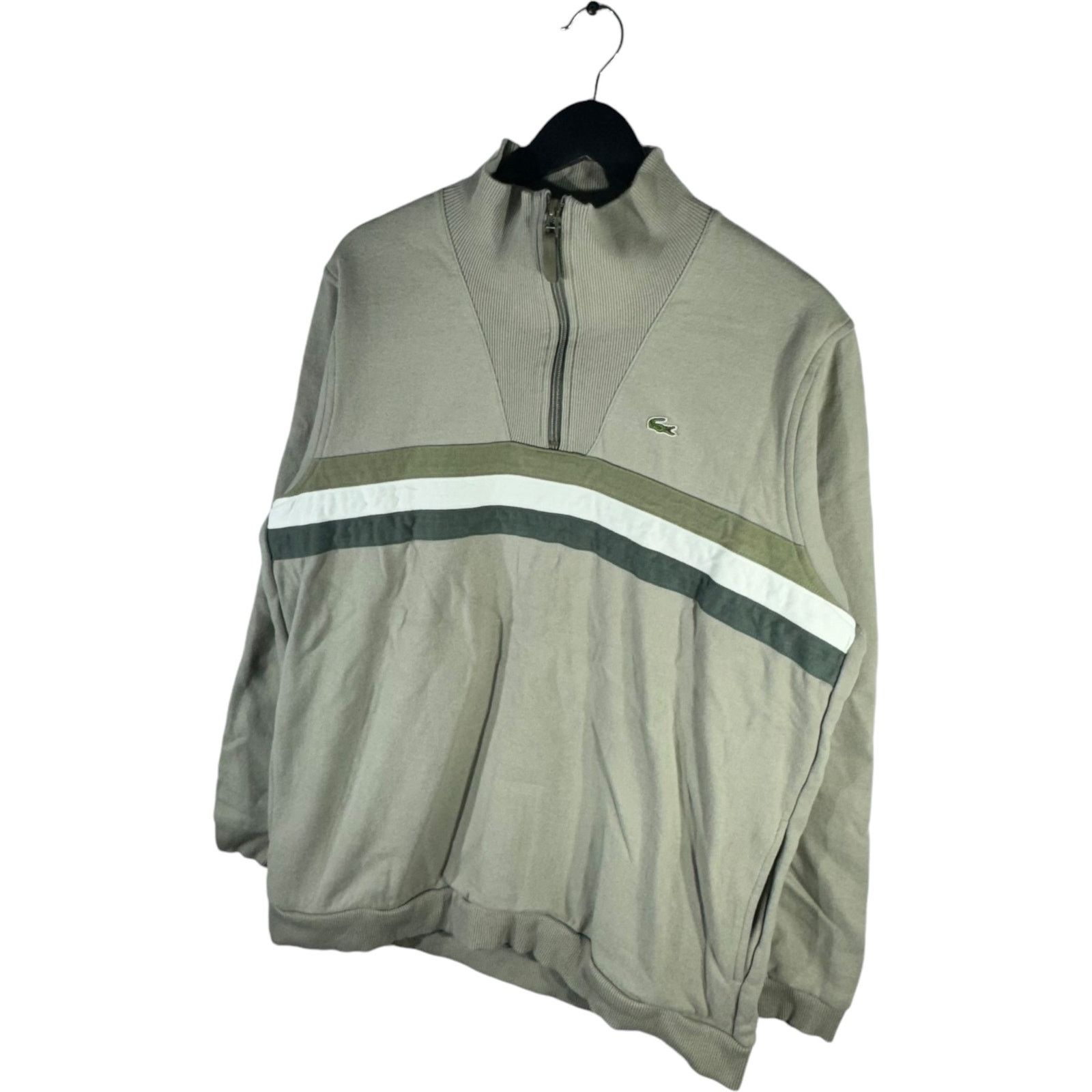 Lacoste Vintage Lacoste 1/4 Zip Windbreaker Size US XL / EU 56 / 4 - 3 Thumbnail