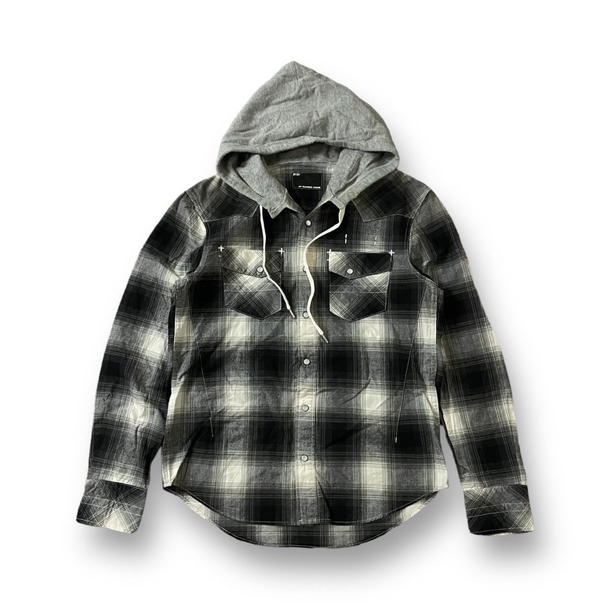 Hot number nine flannel hoodie