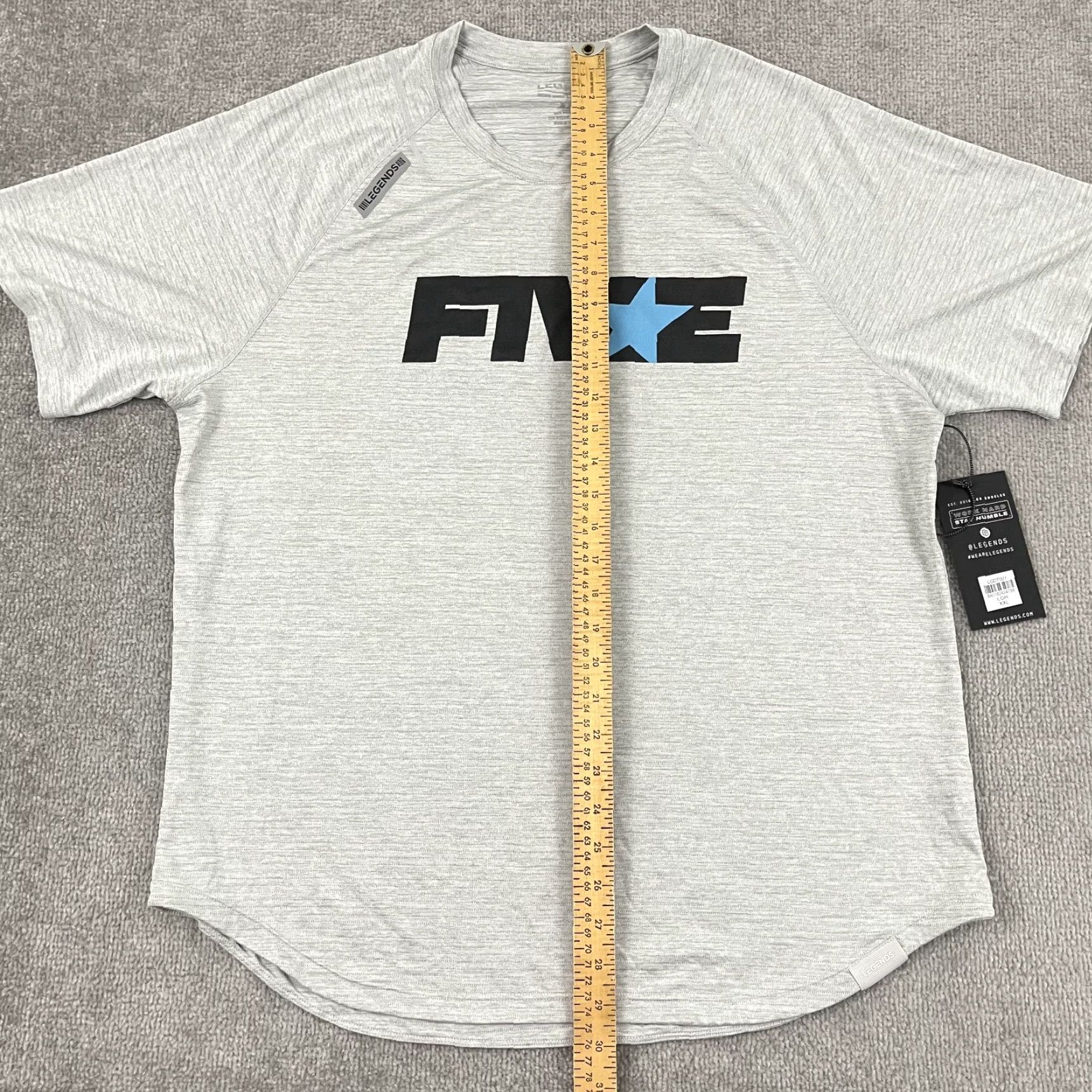 Vintage VINTAGE Legends Men’s T-Shirt 2XL Gray Athletic Workout Gym Casual Short Sleeve Activewear Size US XXL / EU 58 / 5 - 6 Thumbnail